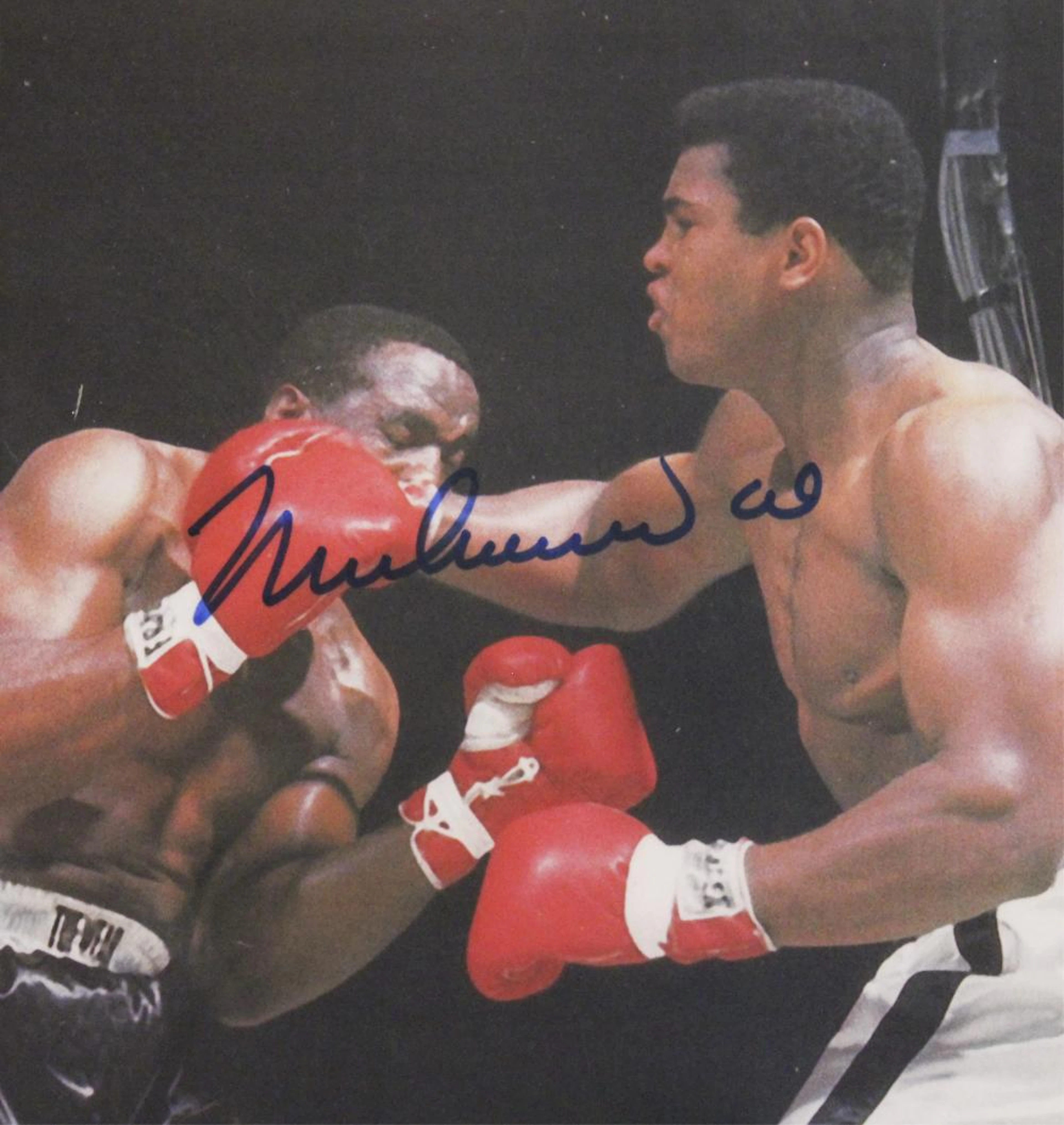 Mohammed Ali Autographed Boxing Photo in Frame