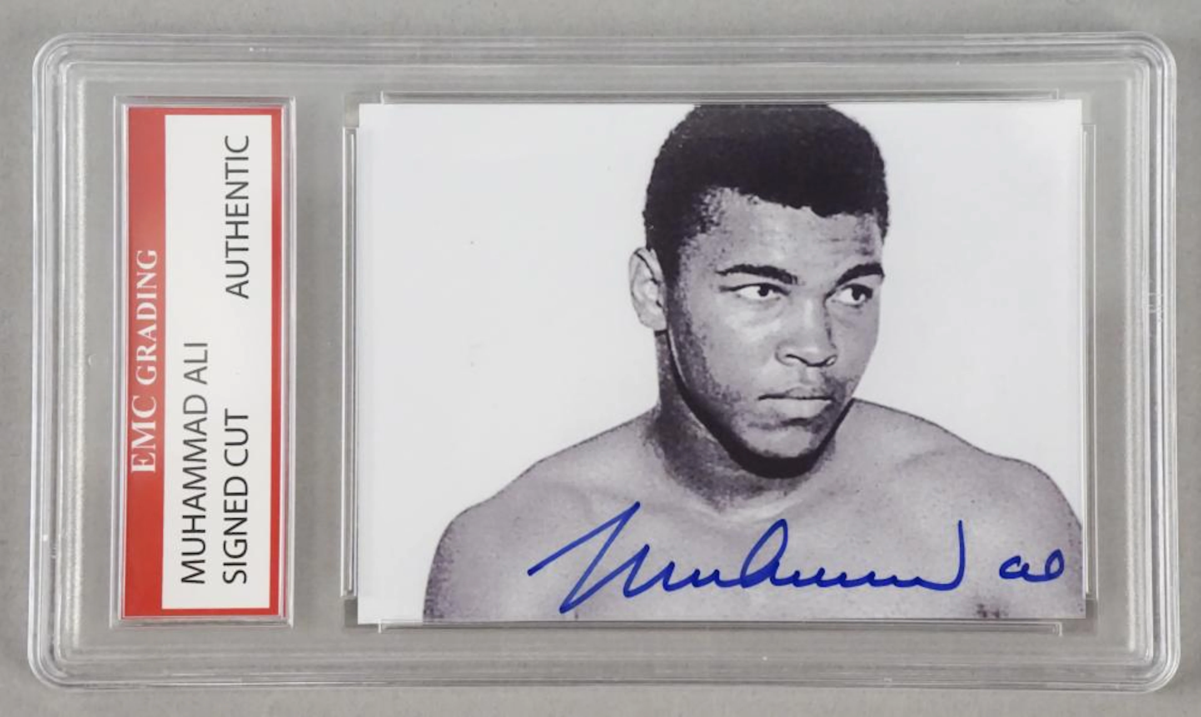 Boxer Muhammad Ali Signed Cut Card