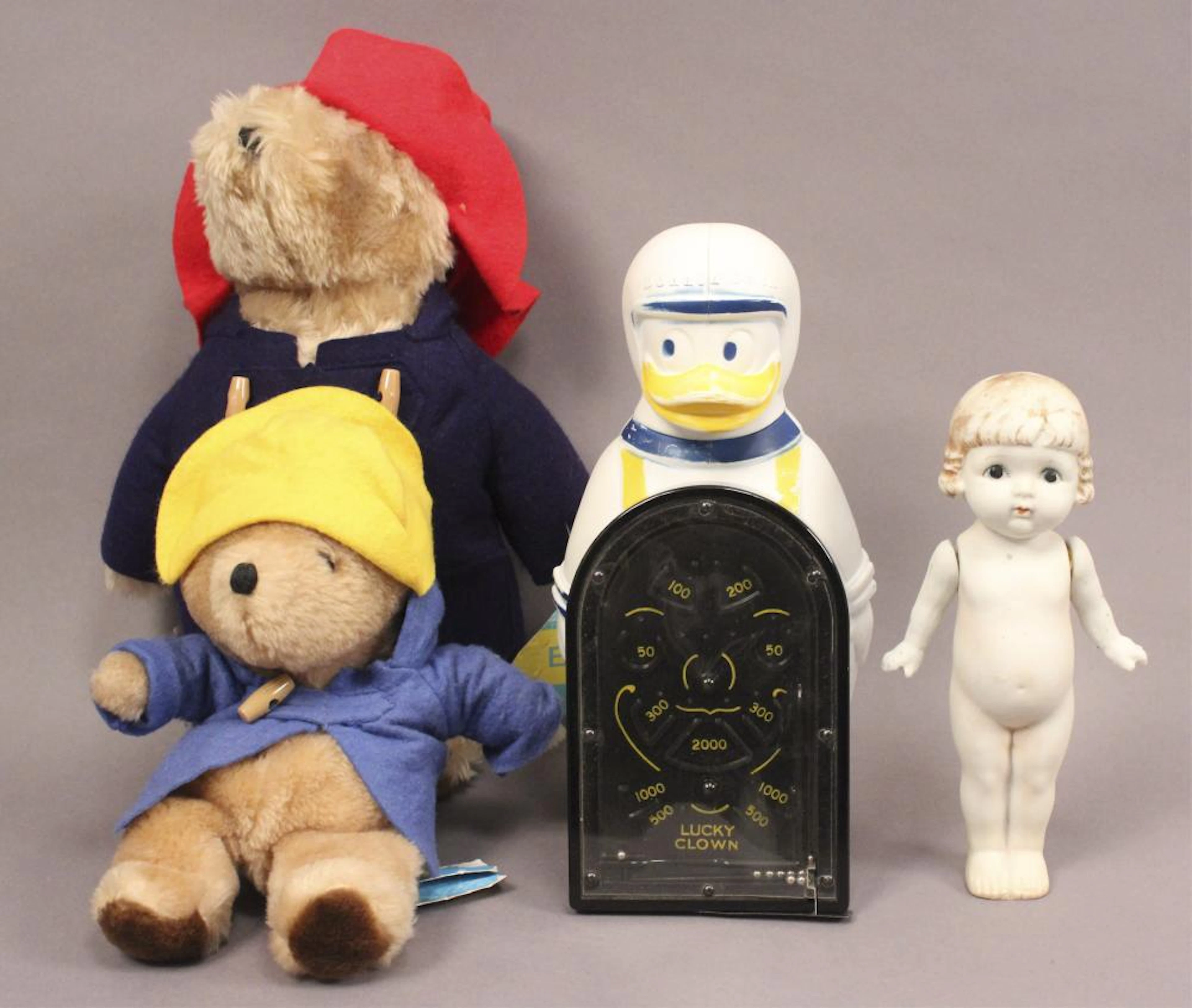 Vintage Dolls - Paddington Bear - Donald Duck