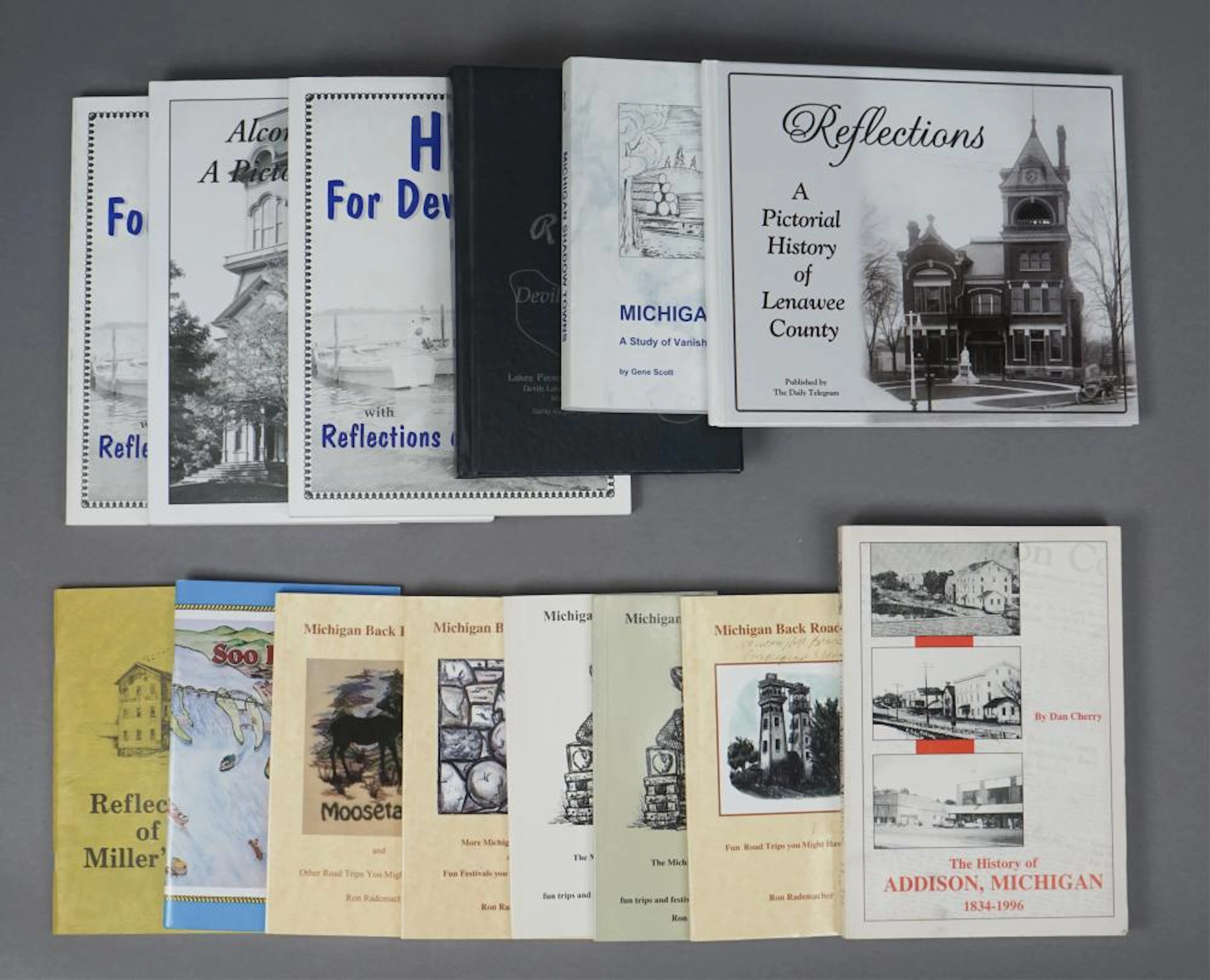 11 Books of Michigan Backroads & Lakes