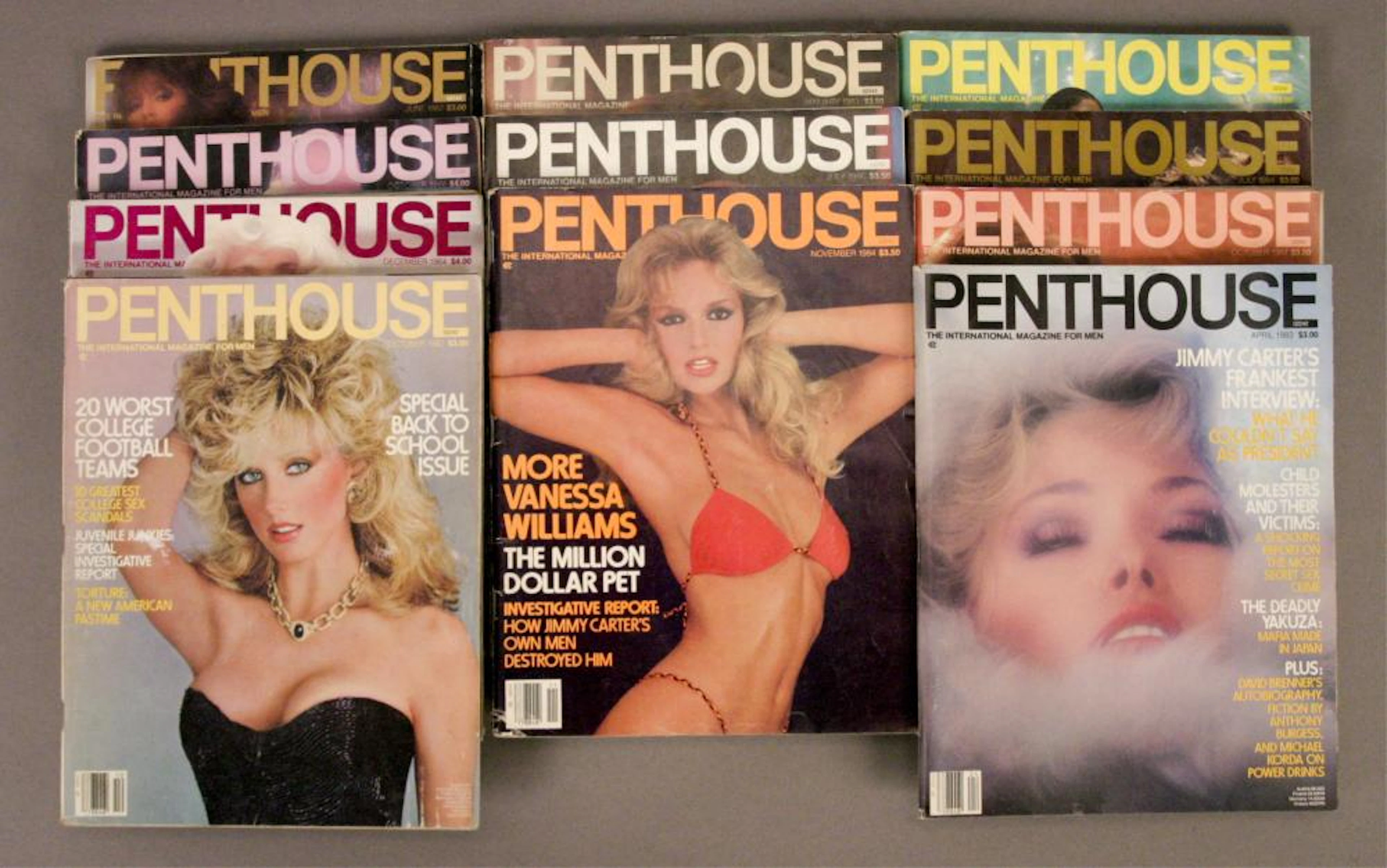 11 Issues of Penthouse From 1982 - 1986