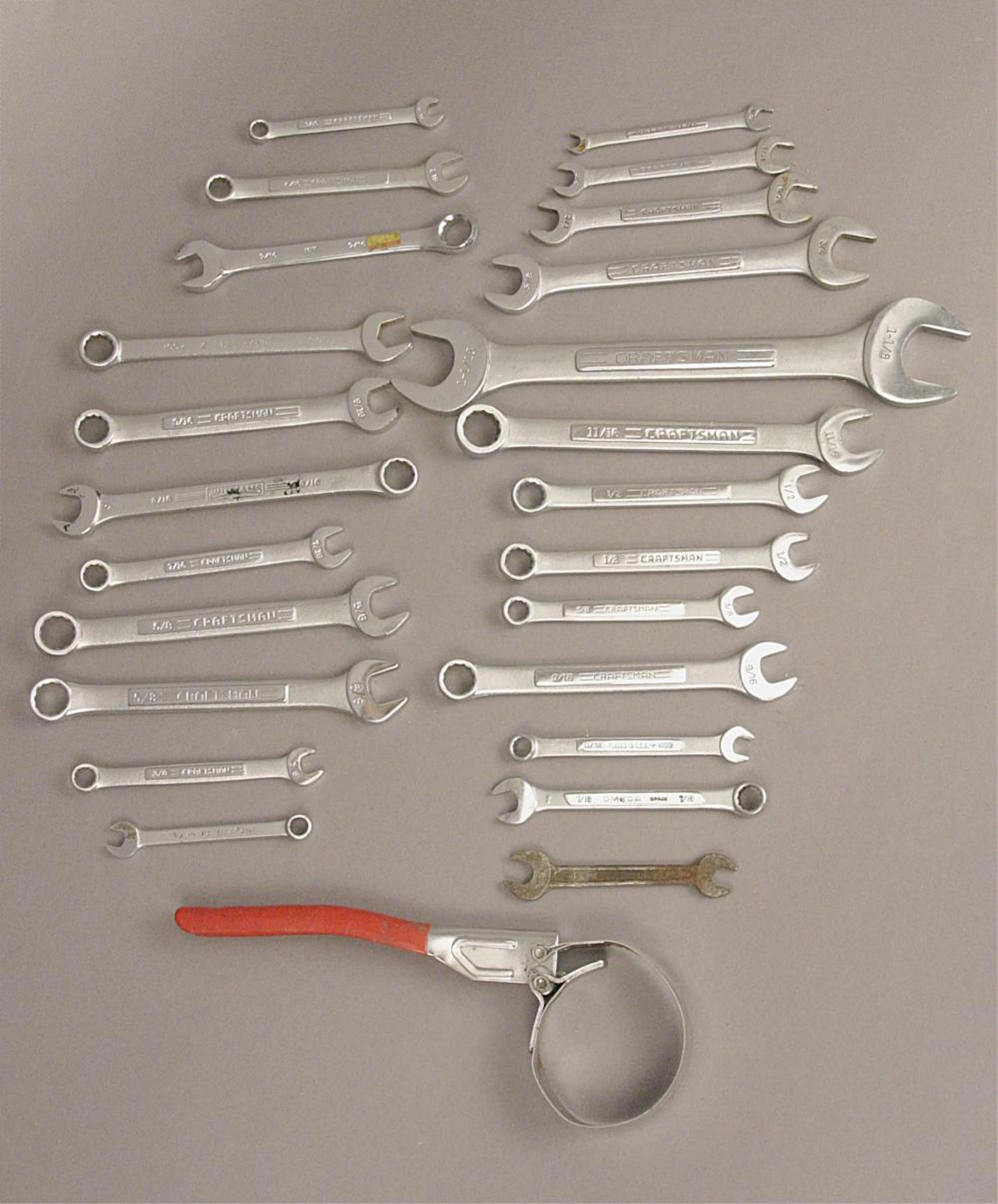 Set of Standard Wrenches & Oil Filter Wrench