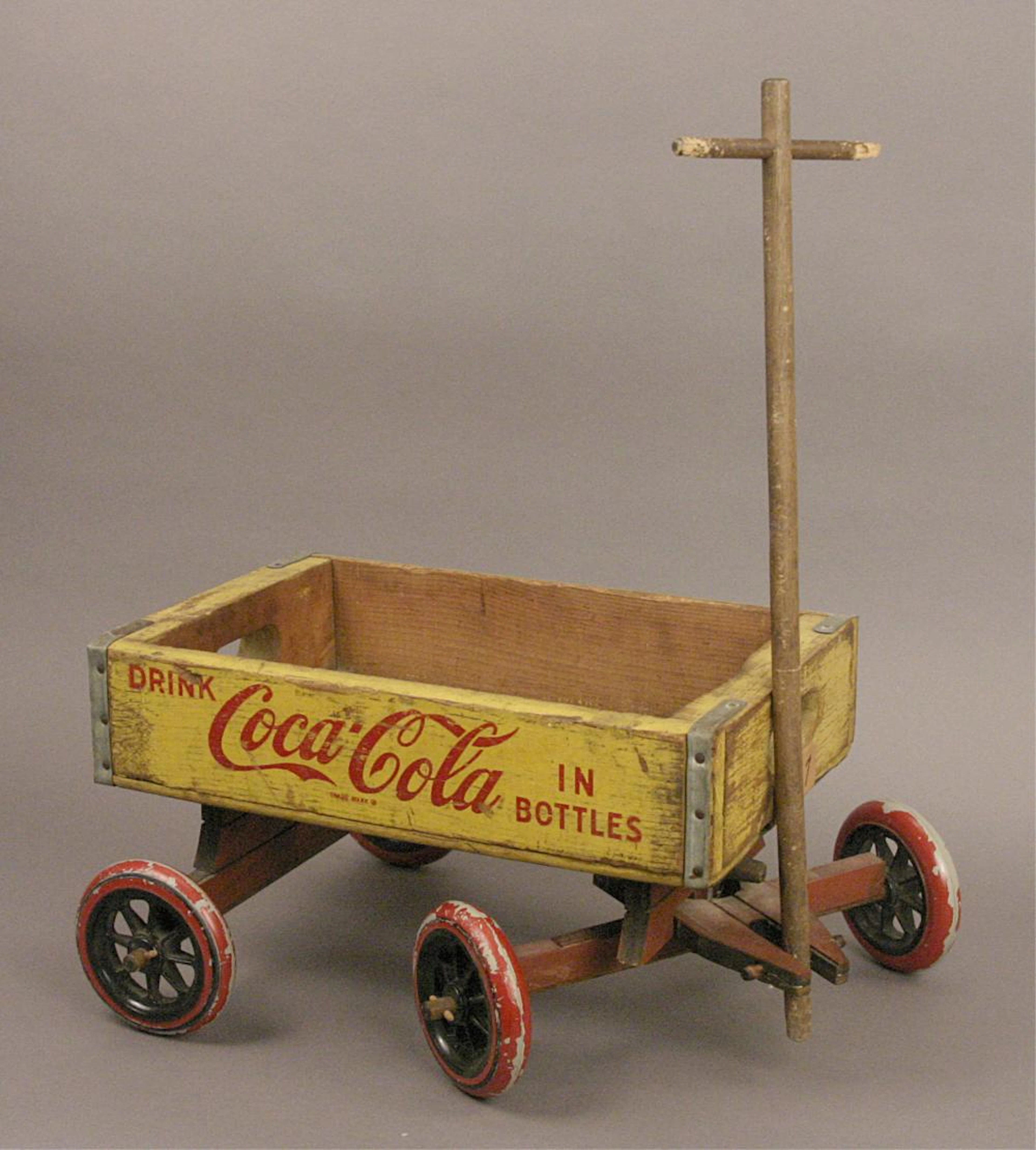 Vintage Hand-Made Wooden Coca - Cola Wagon - Cool!