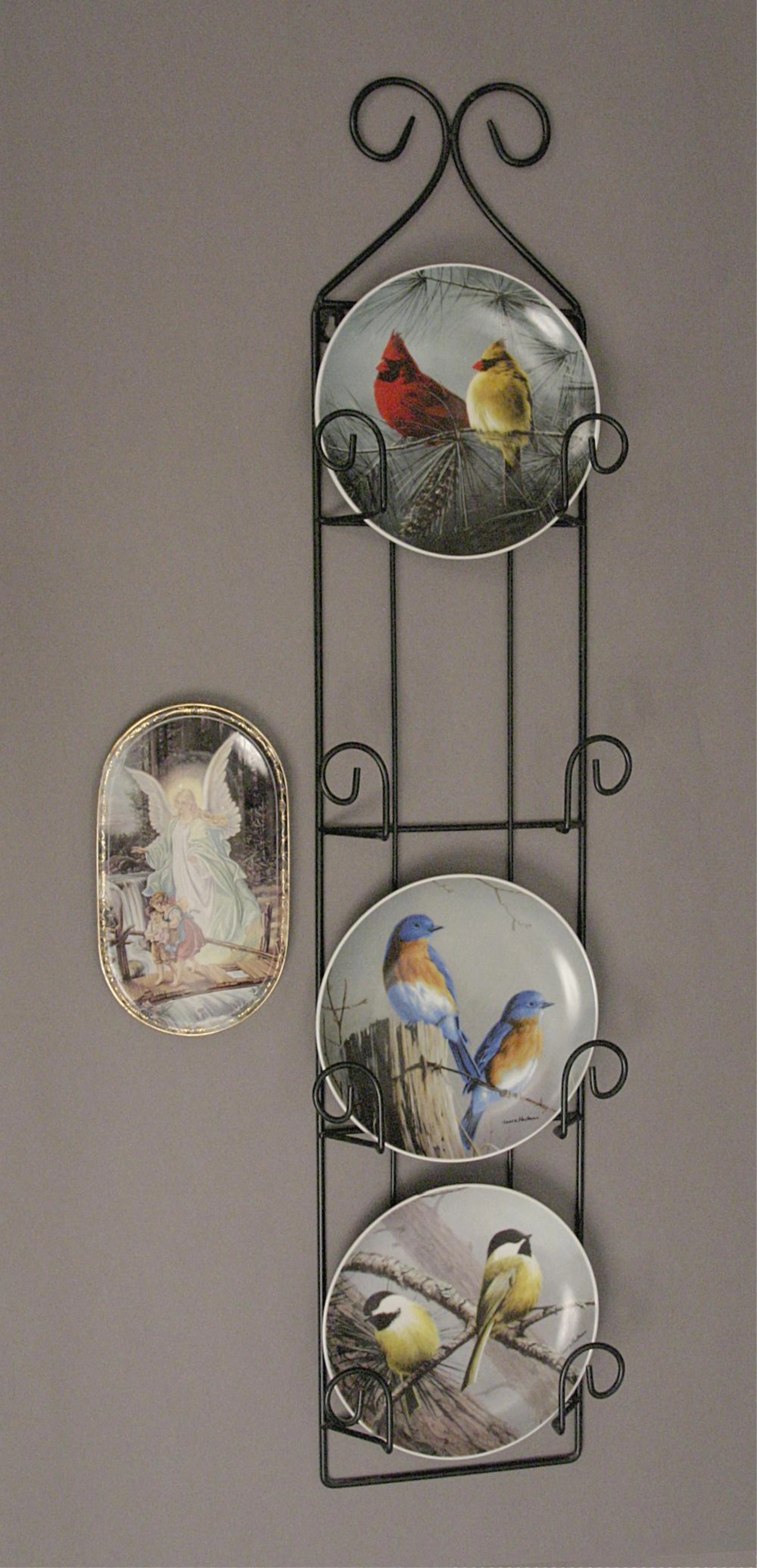Decorative Hautman Bros. Bird Plates & Plate Rack