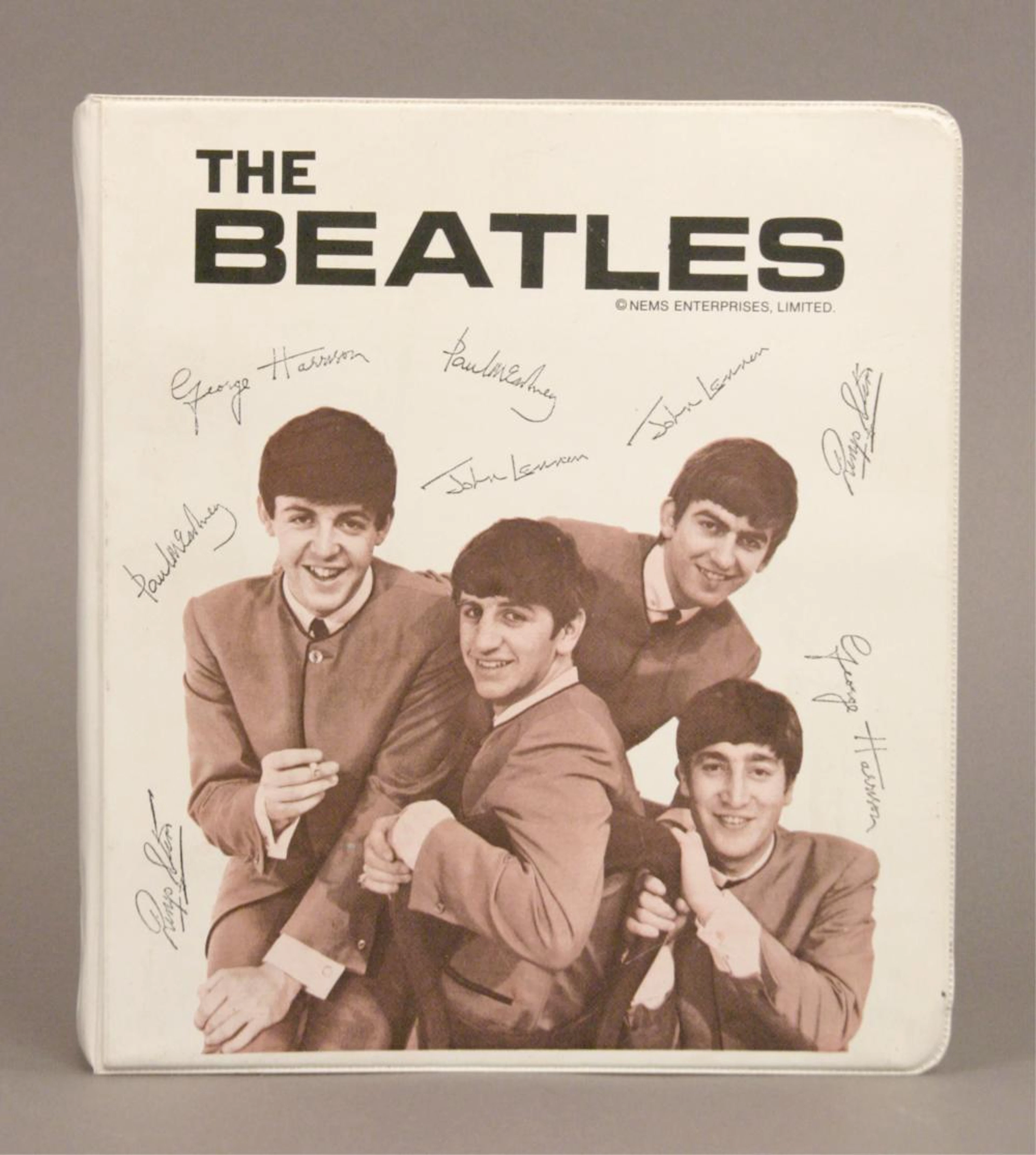 Vintage 1964 The Beatles 3-Ring School Binder