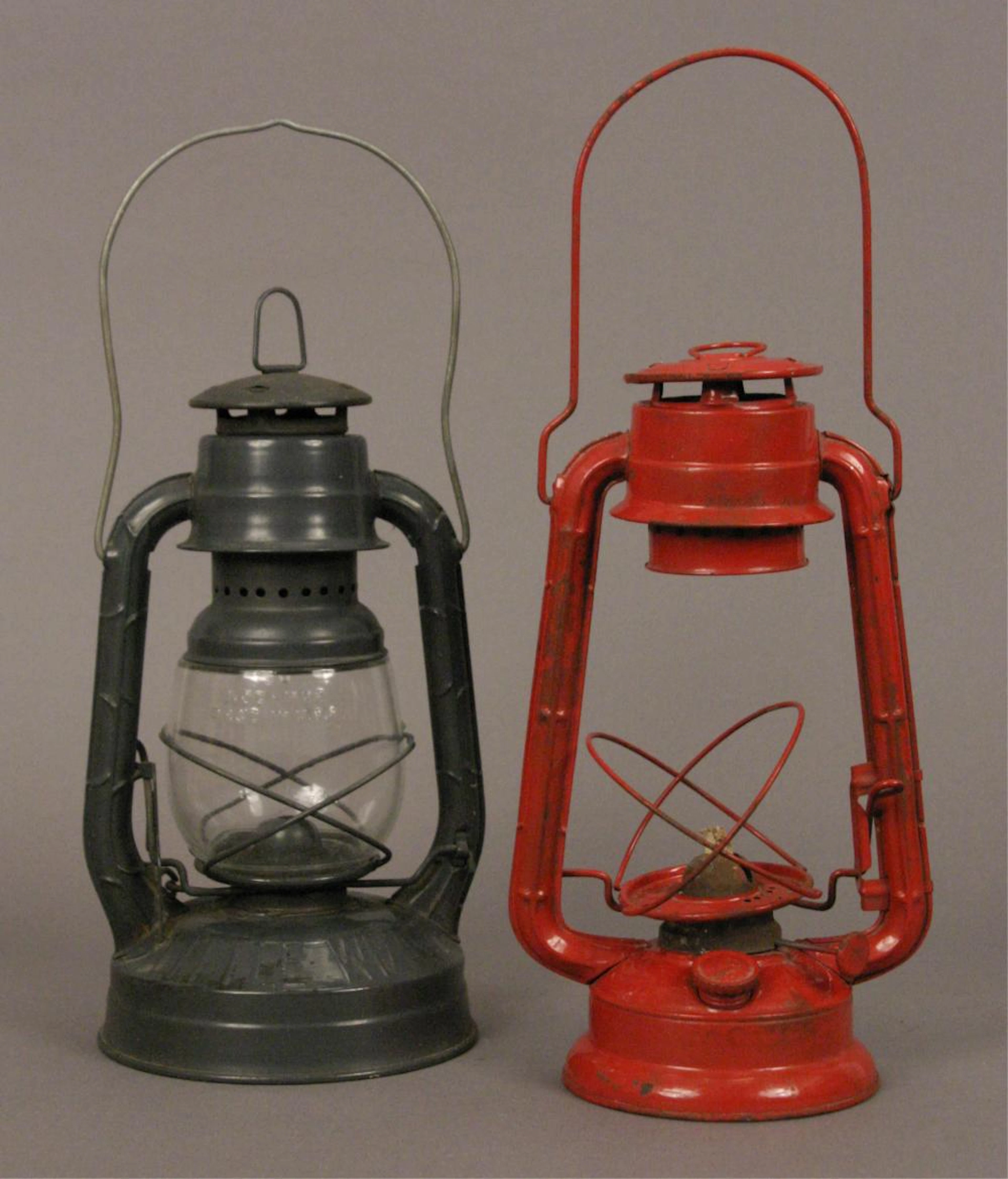2 Kerosene Lanterns - Dietz - Winged Wheel