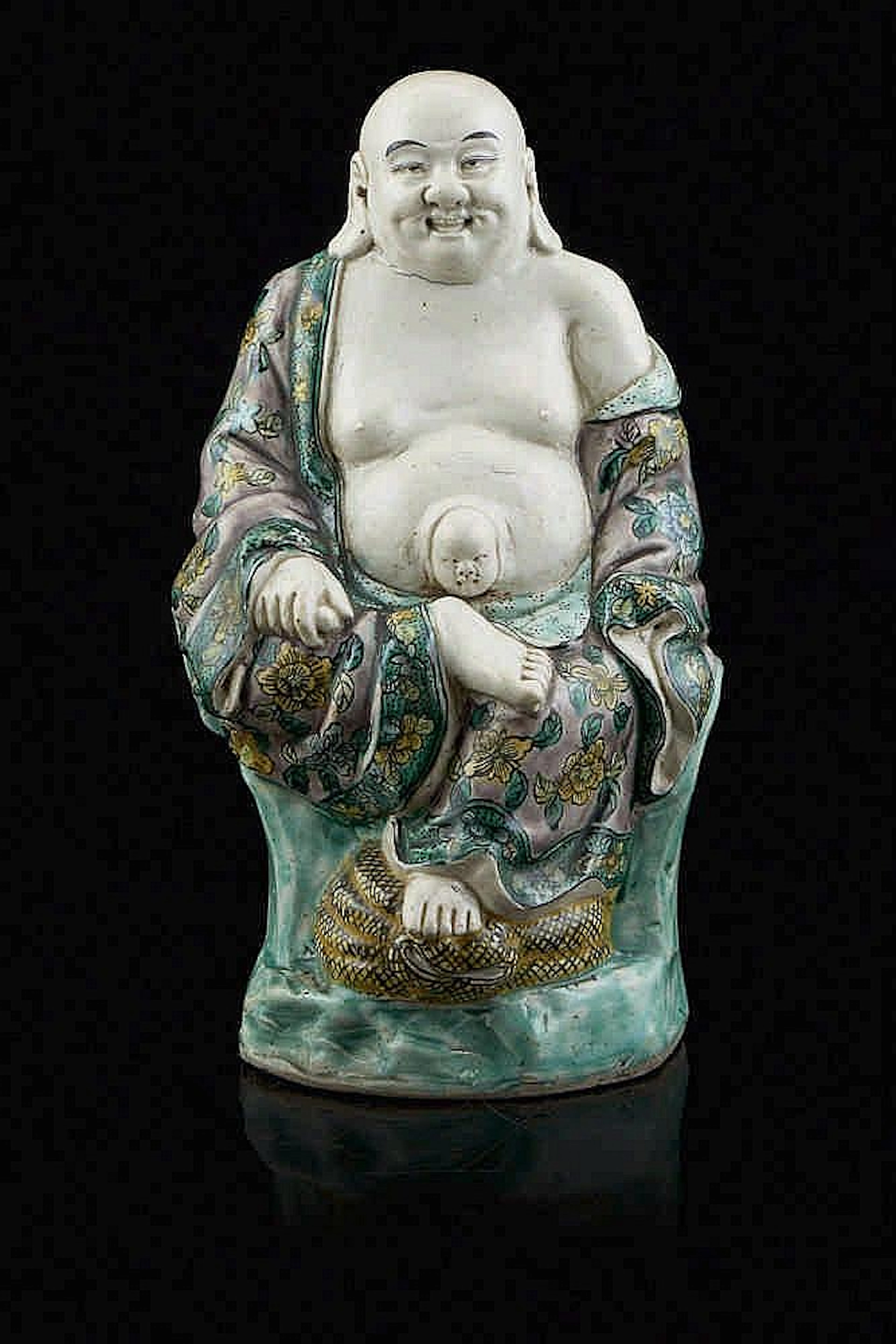 Buda, escultura em porcelana chinesa do séc. XIX