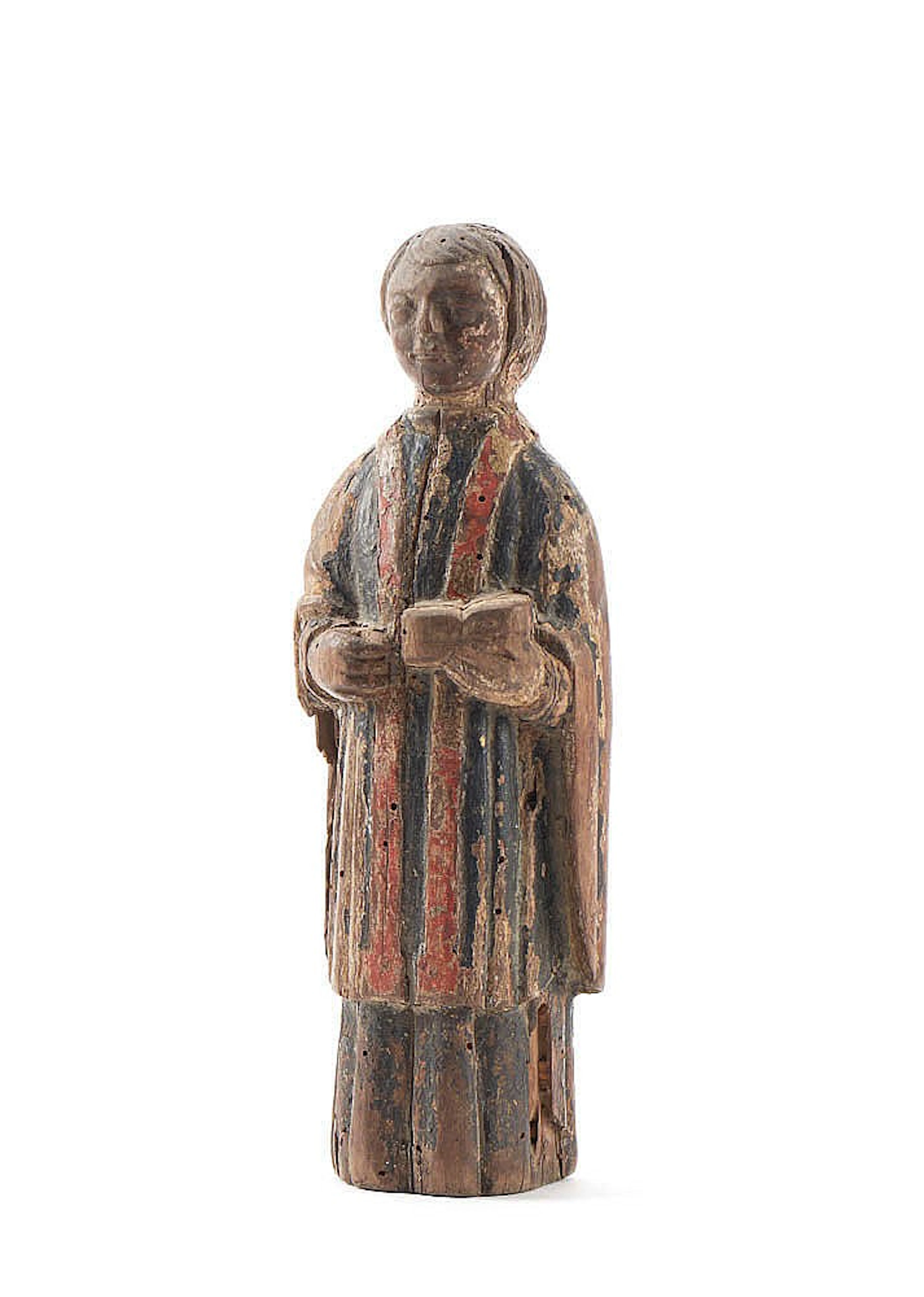 Figura religiosa, escultura em madeira policromada