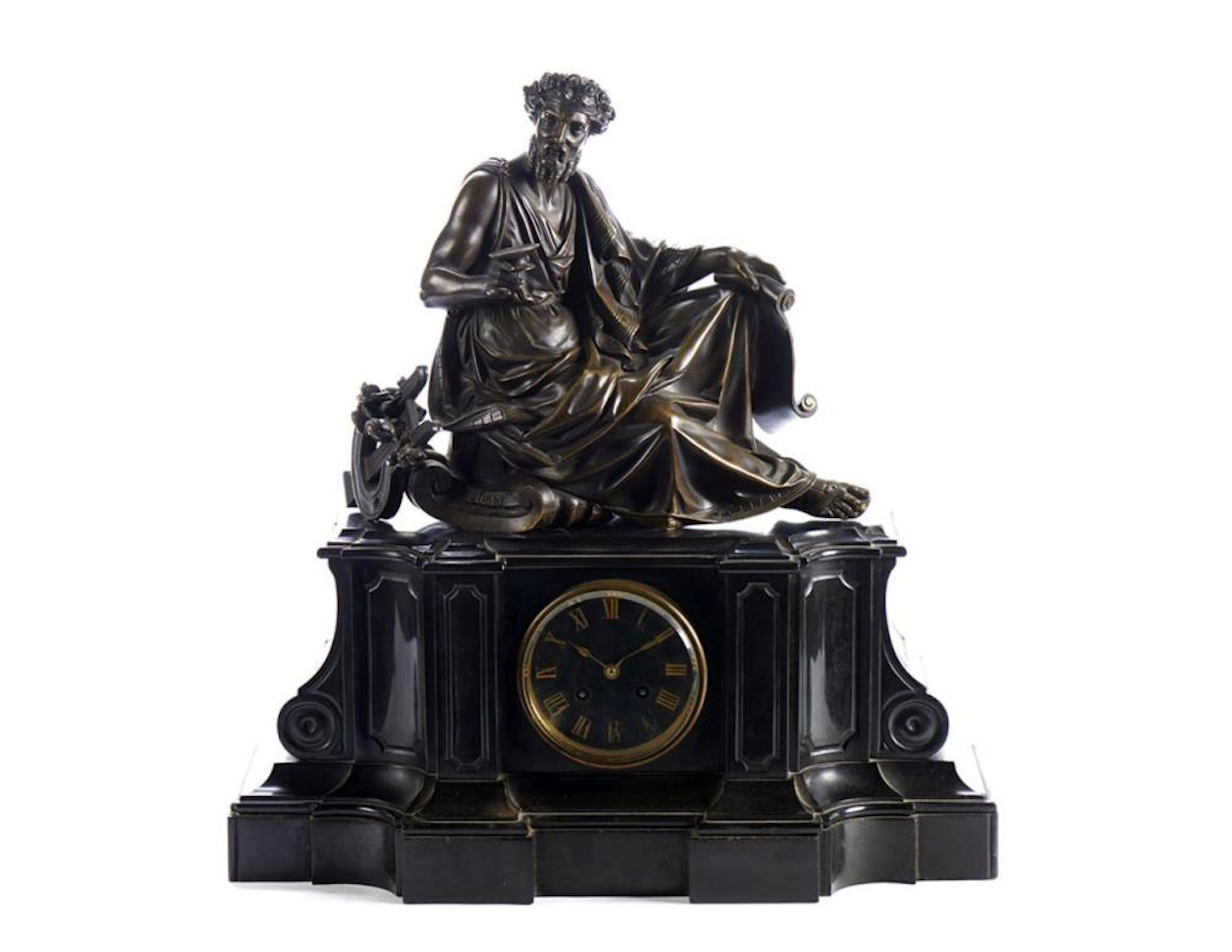 Relógio de mesa, mármore e bronze, "Dumoulinneu"