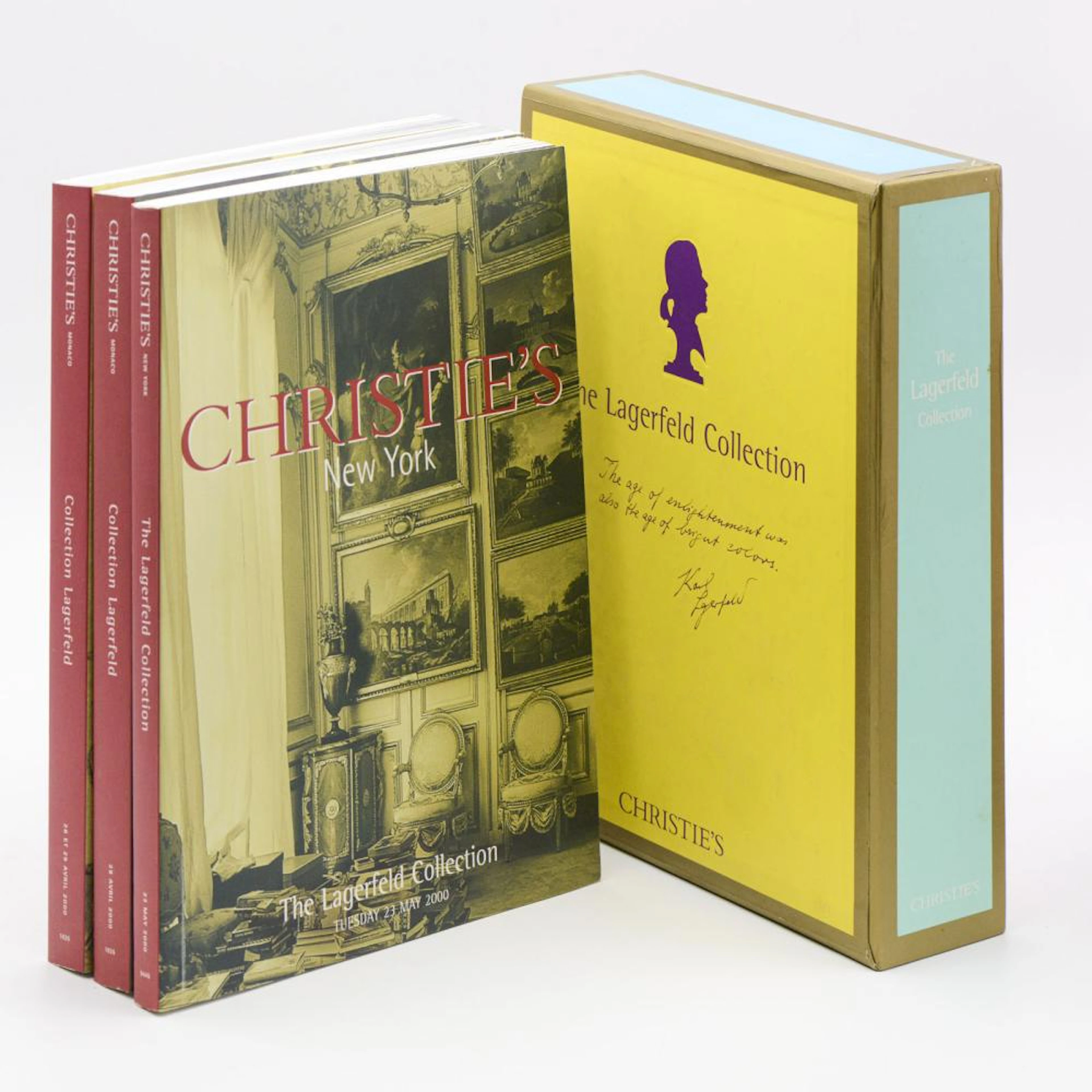 COLLECTION LAGERFELD, Christie's, 3 vols. brs.