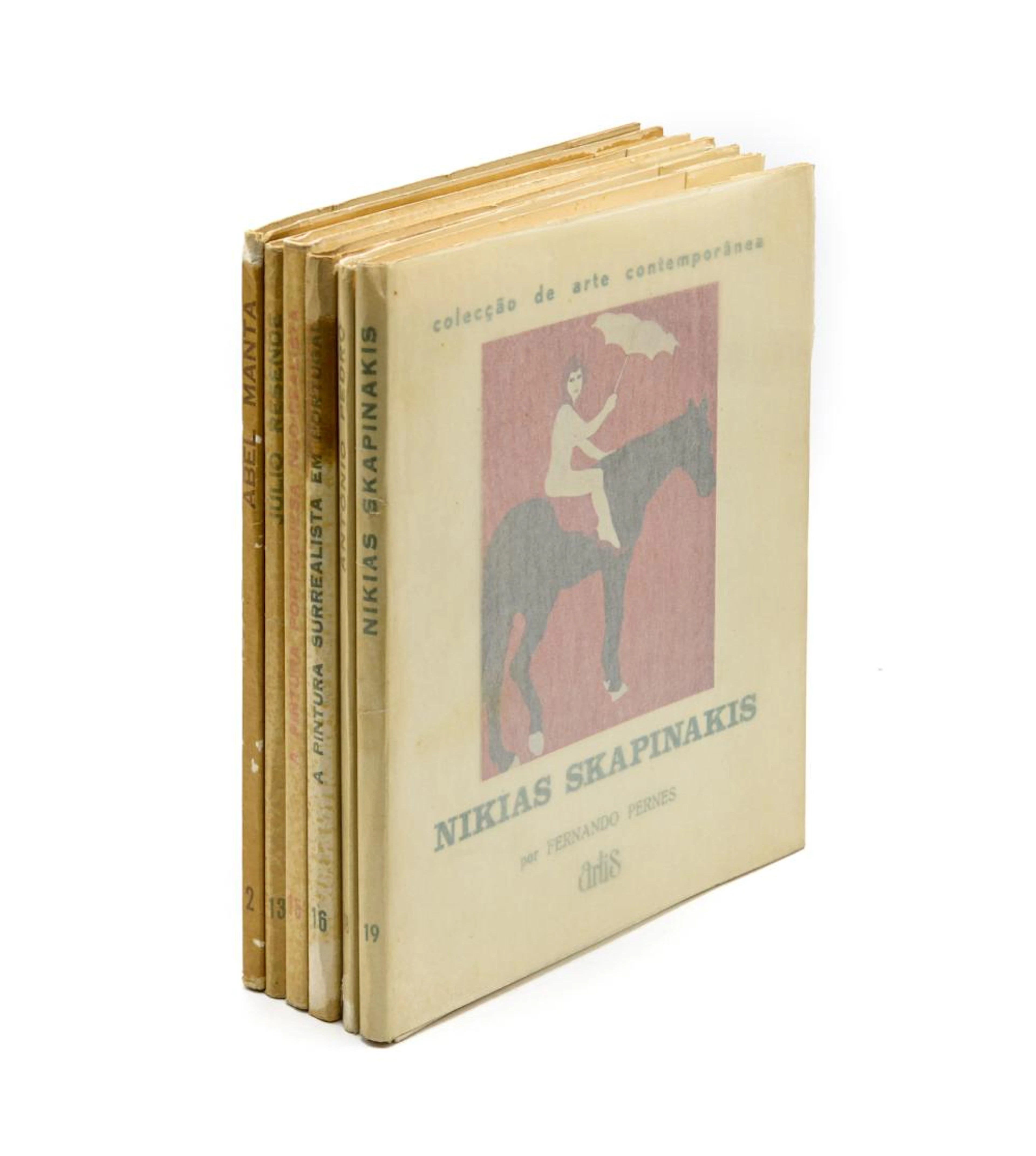 COLECÇÃO DE ARTE CONTEMPORÂNEA. Lote de 6 vols.