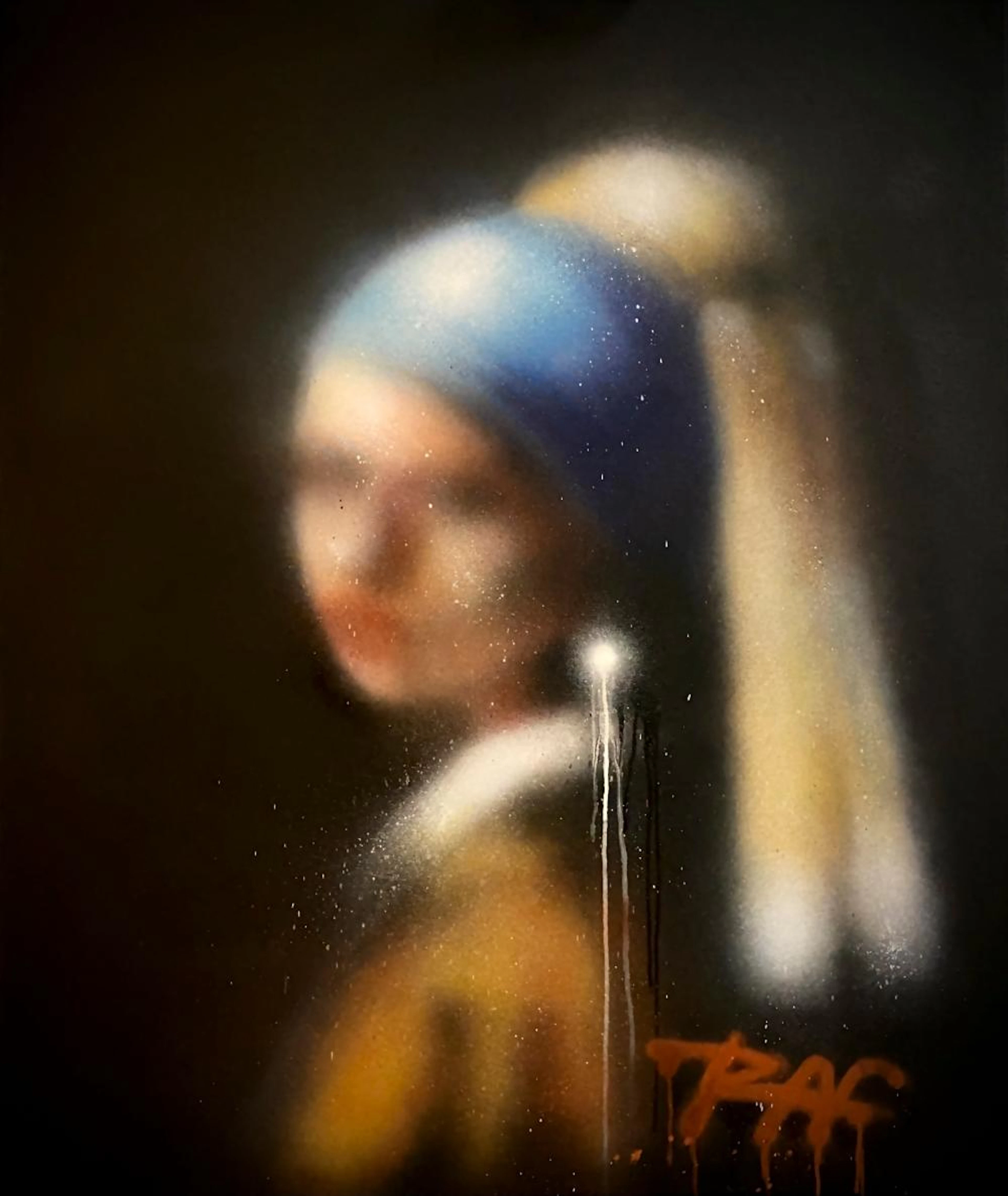 RAF, spays/tela, 120 X 100 cm.