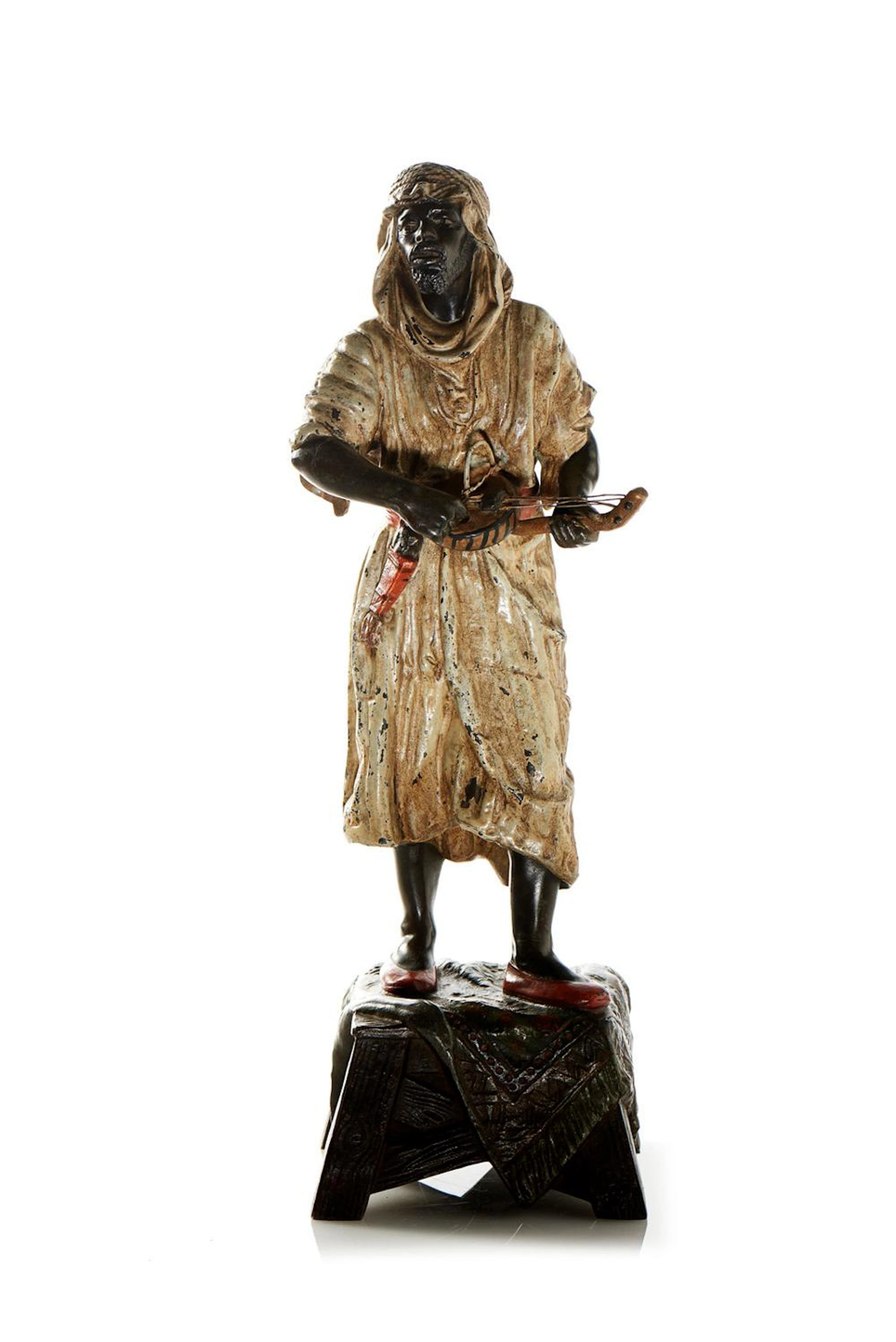 Escultura de mouro em antimónio