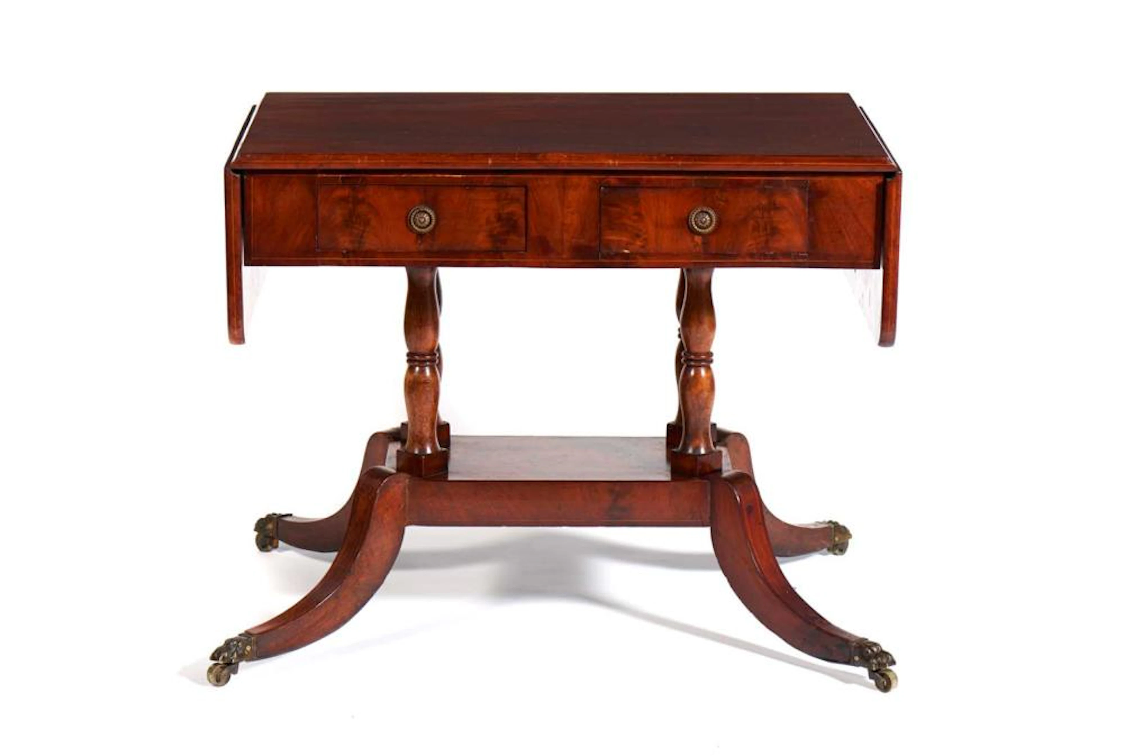 Sofa-table do séc. XIX, em mogno