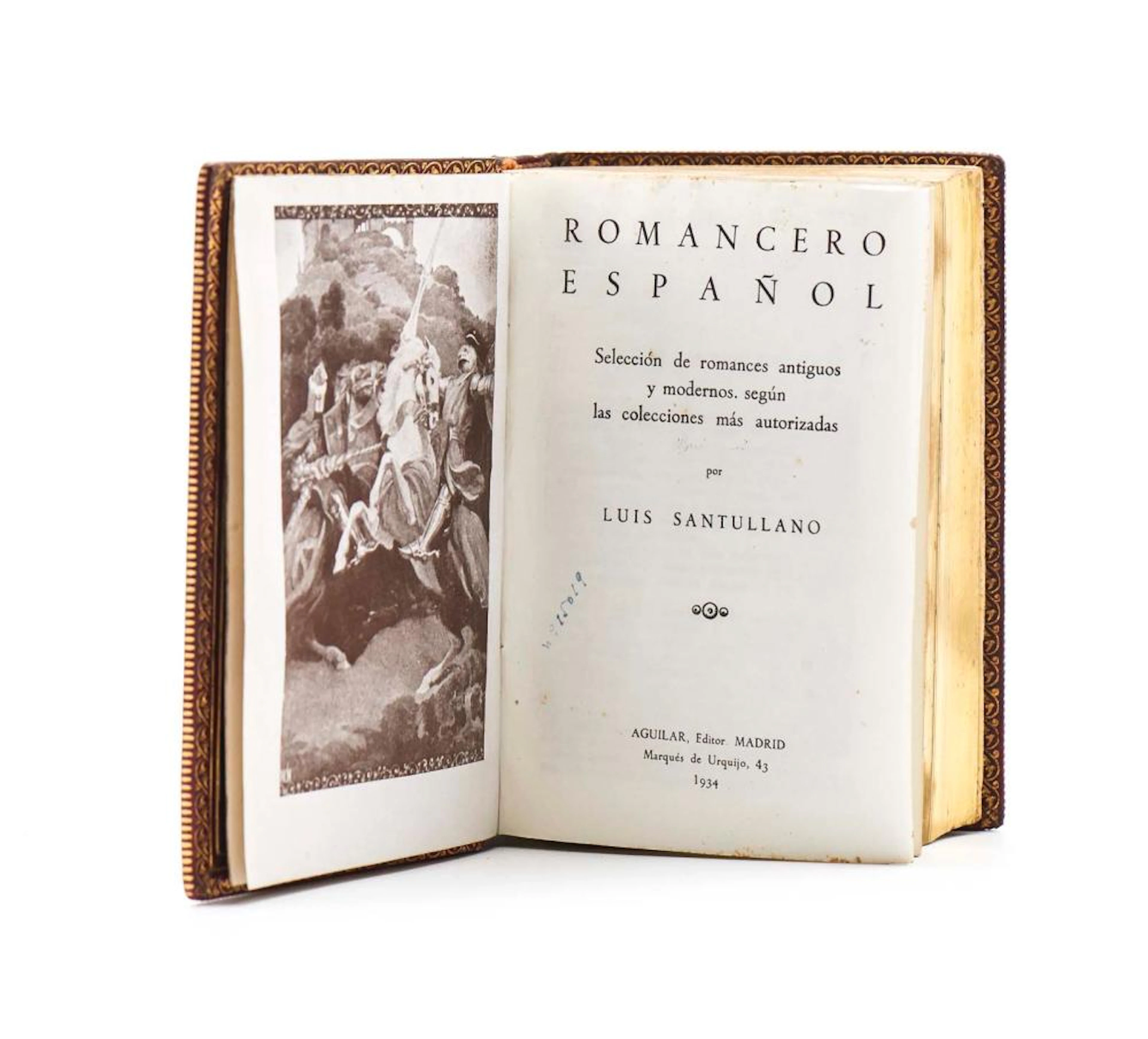 SANTULLANO. ROMANCERO ESPAÑOL, 1 vol. enc.