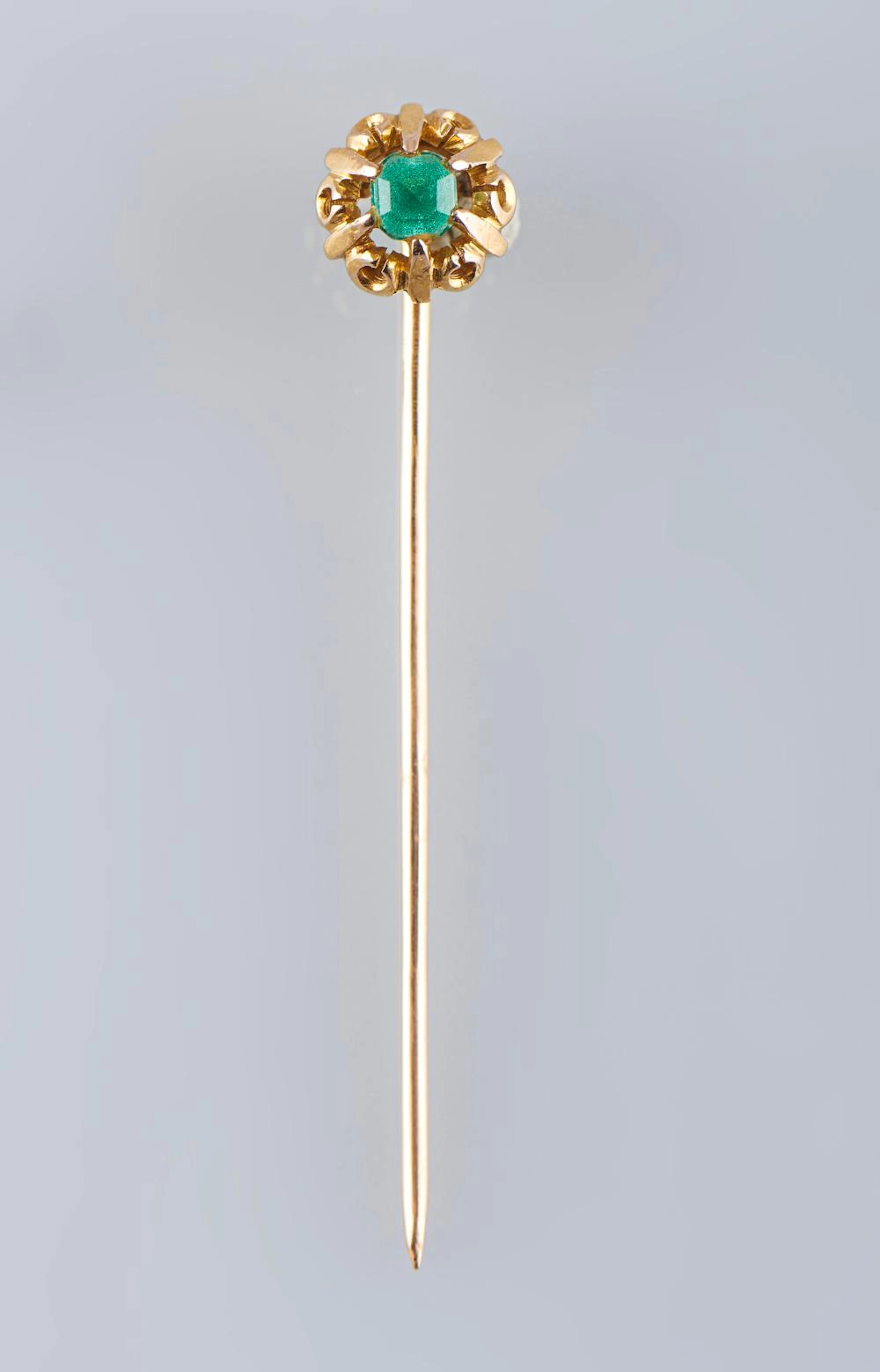 Alfinete de gravata em ouro 800%, "doblet",P.2,29g