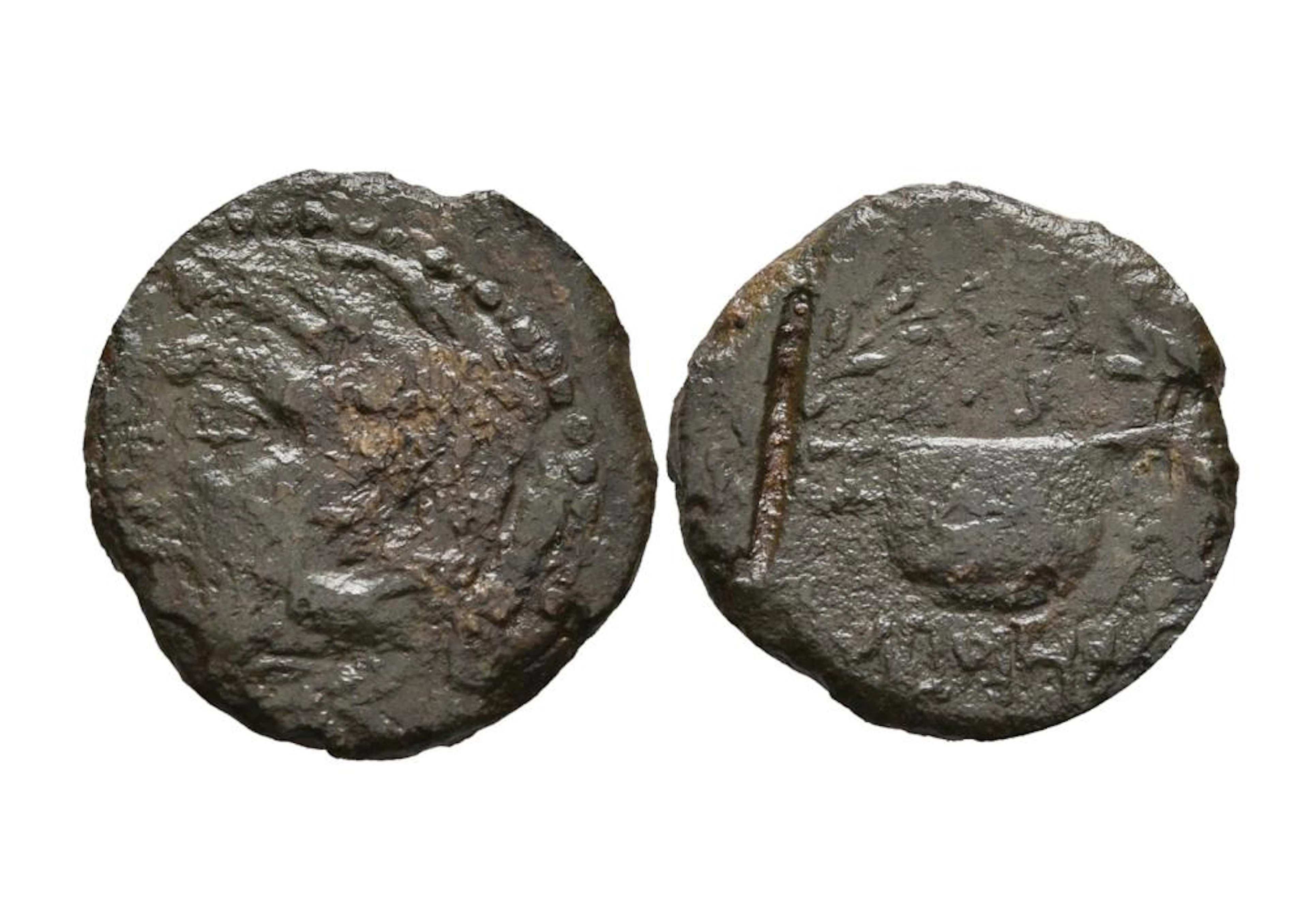Hispano-Romana,Ketovion,150-50 a.C,Cobre,P.2,79 g