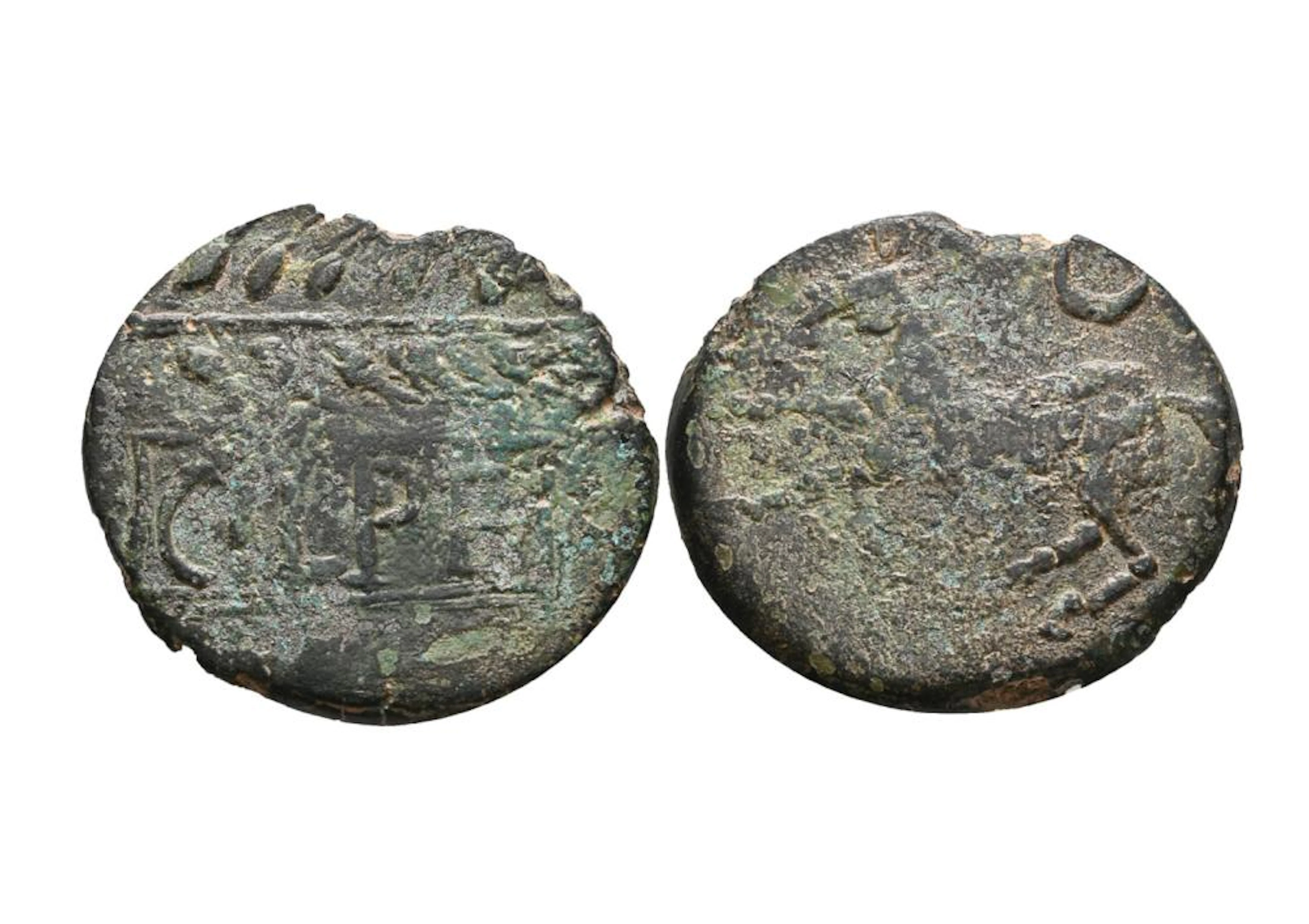 Hispano-Romana, Cilpes,50 a.C,Rara,Cobre,P.10,24 g