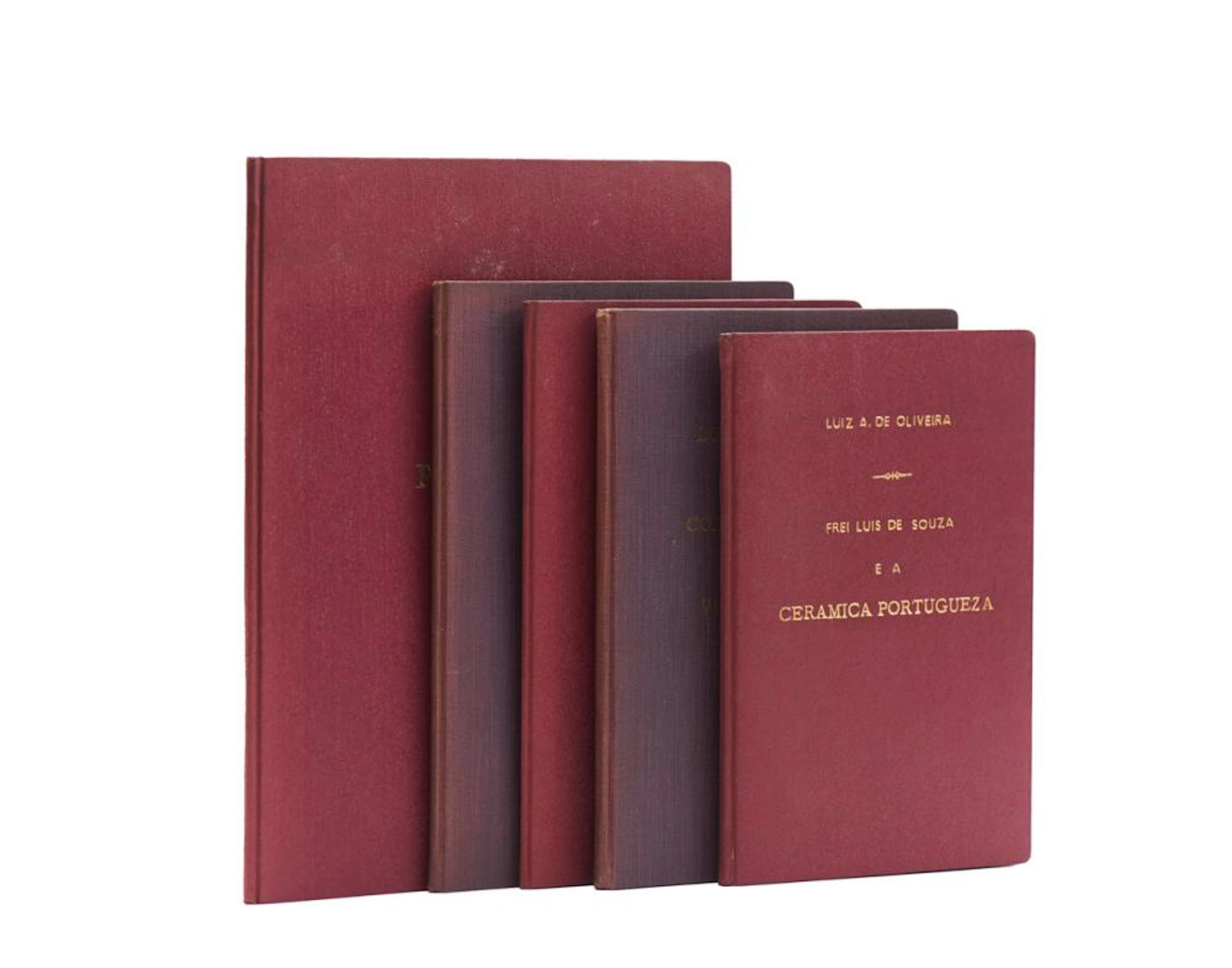 OLIVEIRA, Luis Augusto de. Lote de 5 vols. encs.