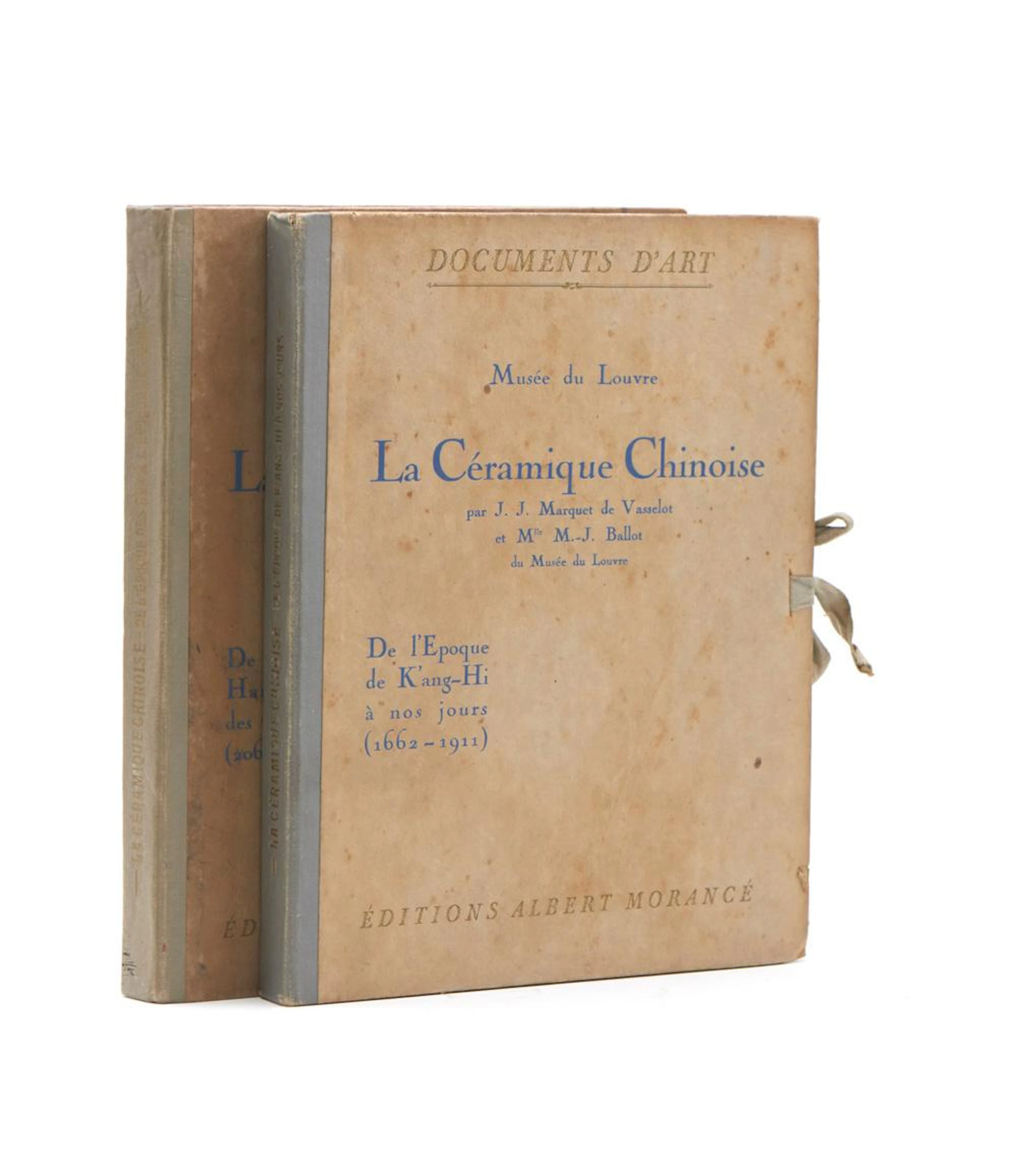 MARQUET DE VASSELOT, J.J. LA CÉRAMIQUE Chinoise,2v