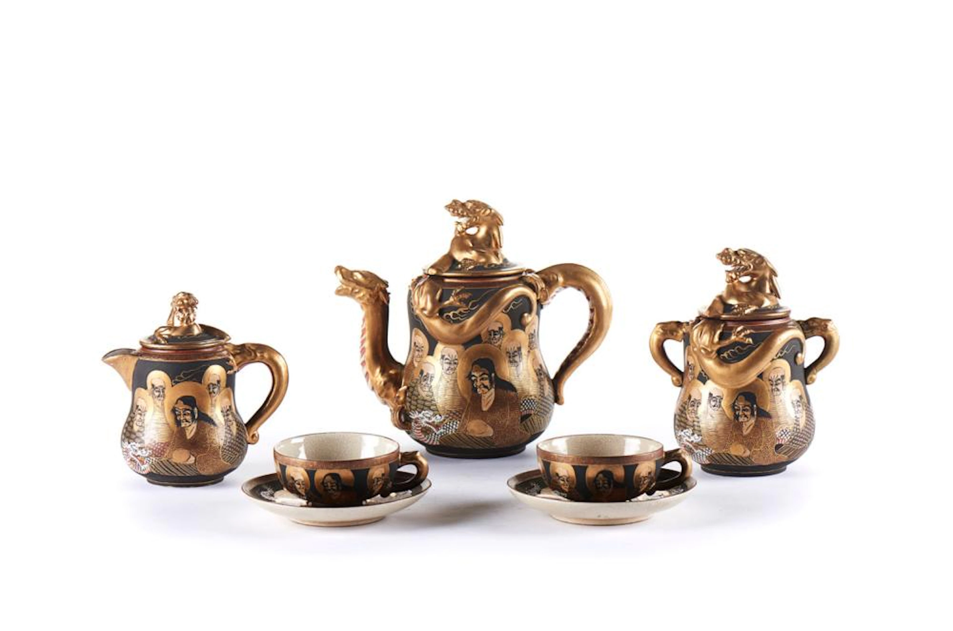 Serviço em porcelana japonesa, Satsuma (27)