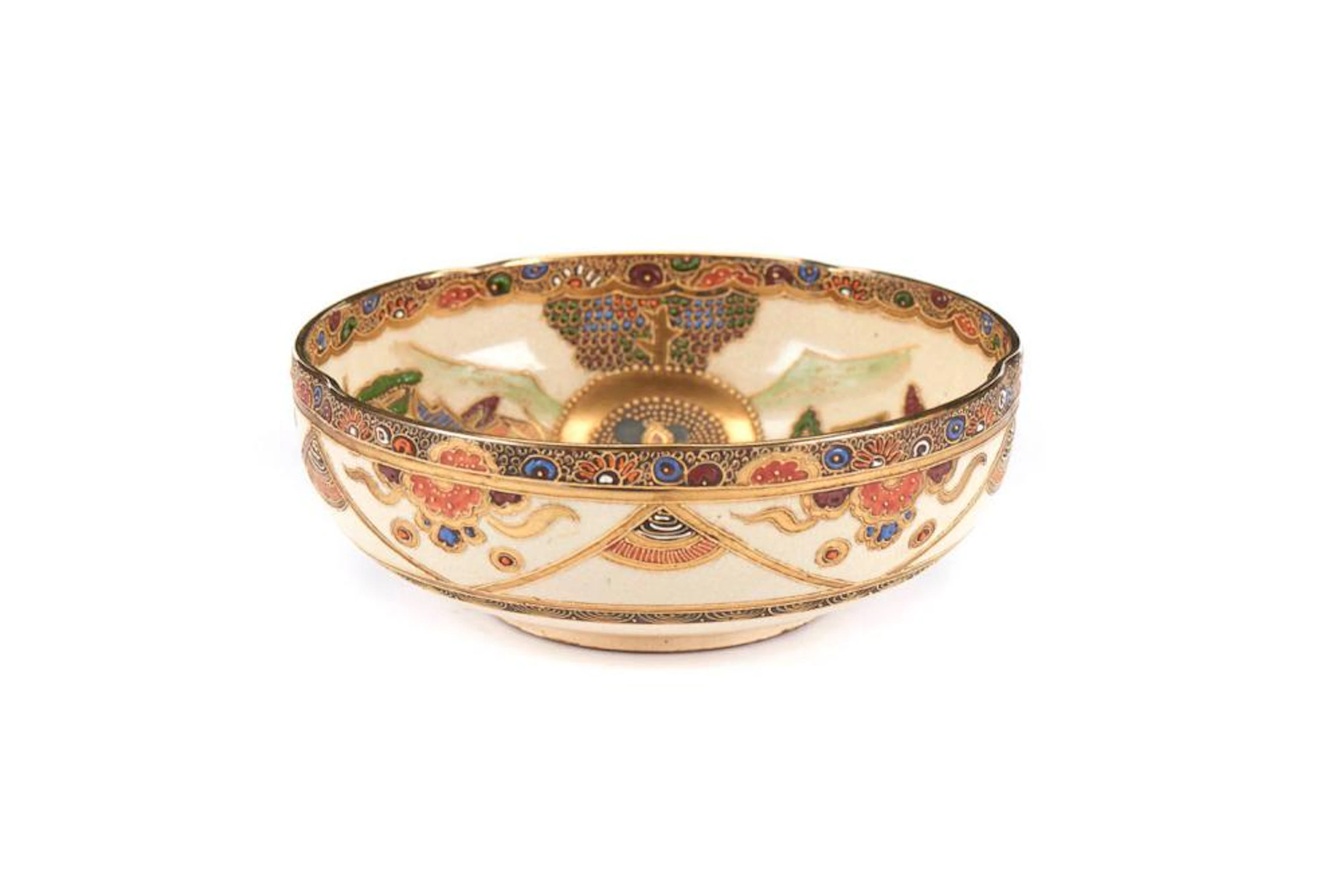 Taça em porcelana japonesa, Satsuma