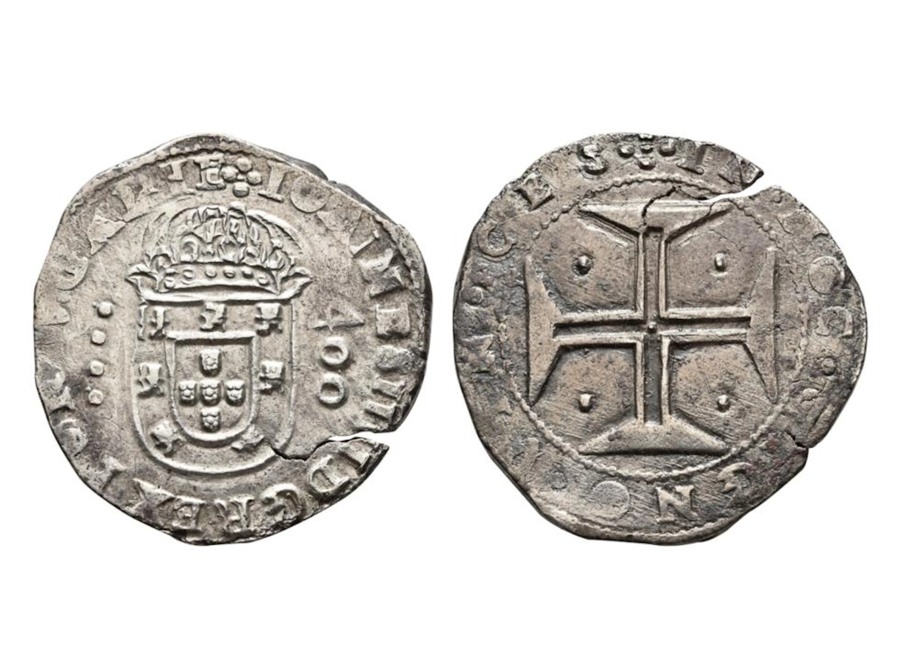 D.João IV, Cruzado, Lisboa, Prata, P.21,99g.