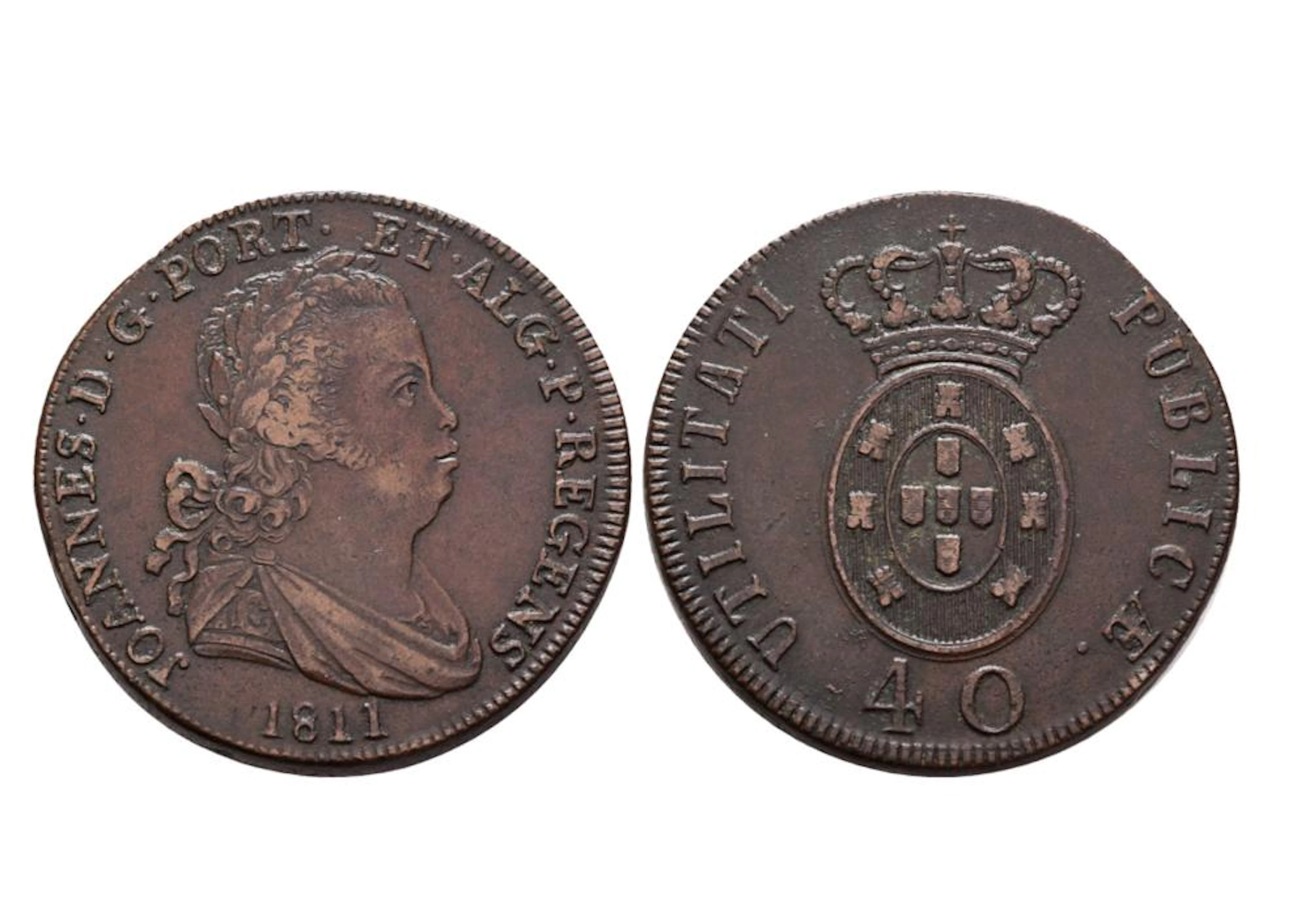 D.João, Principe, Pataco, Bronze, P.28,98 g.
