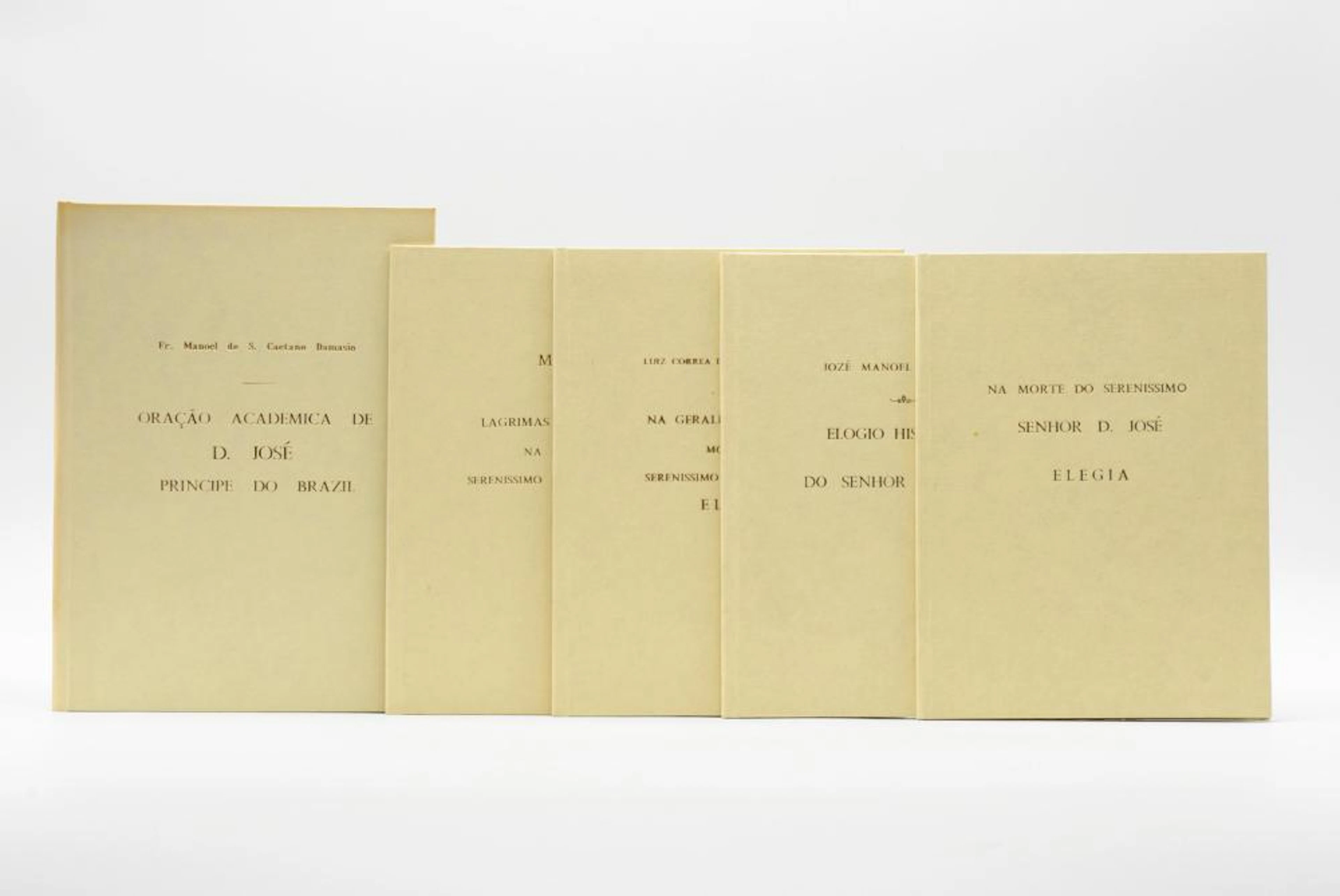 PRINCIPE DO BRASIL D. JOSÉ. Lote de 5 vols. encs.