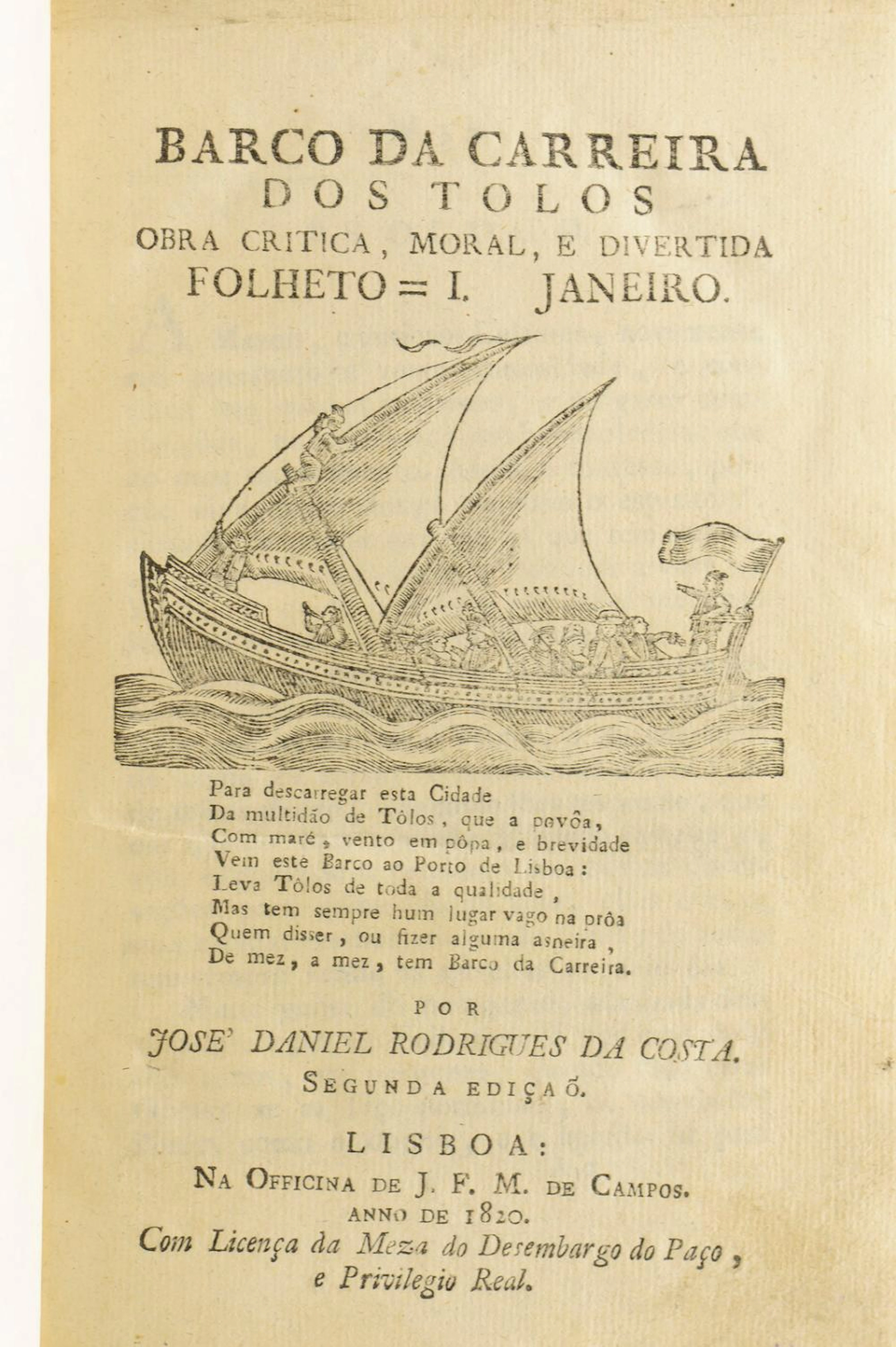 RODRIGUES DA COSTA. BARCO DA CARREIRA, 2ª ed. enc.