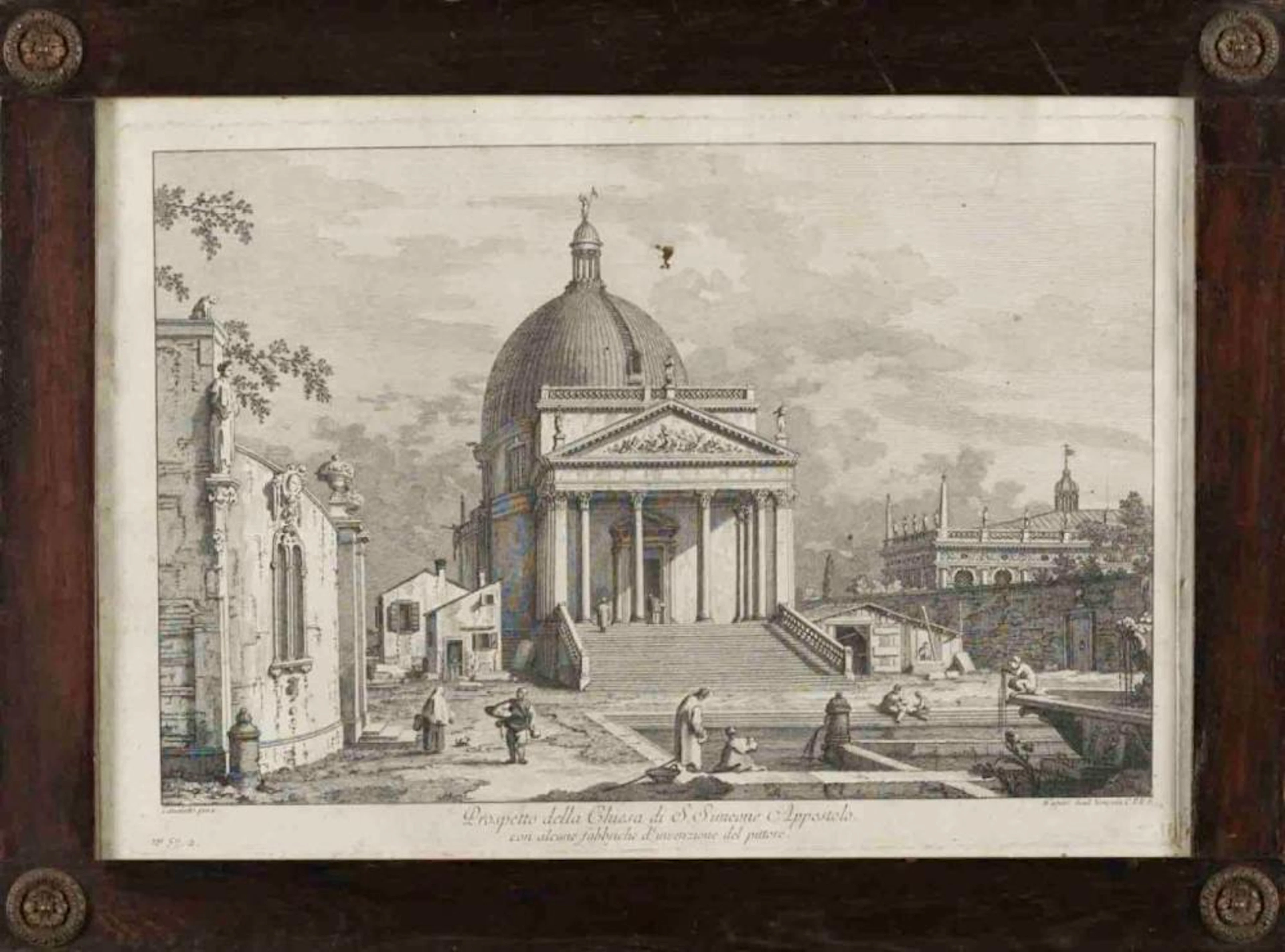 Gravura segundo Canaletto, 35 x 50 cm