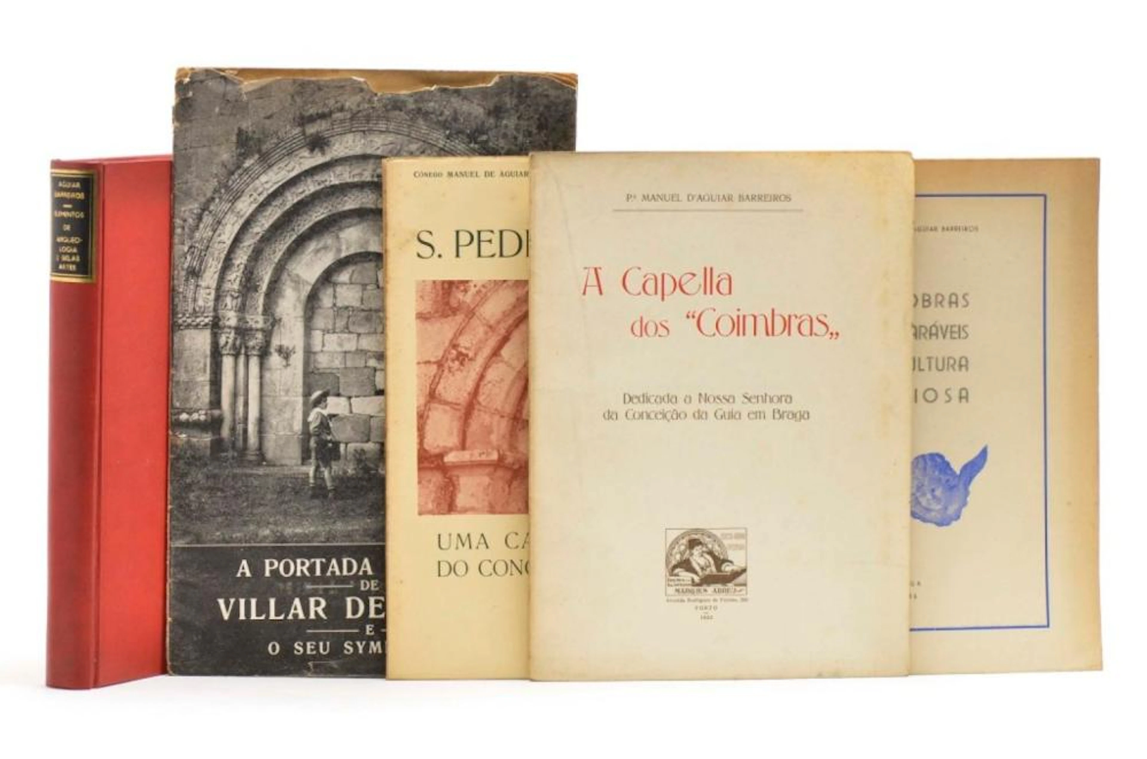 BARREIROS, Cónego Manuel de Aguiar. Lote de 5 vols. enc. e brs.