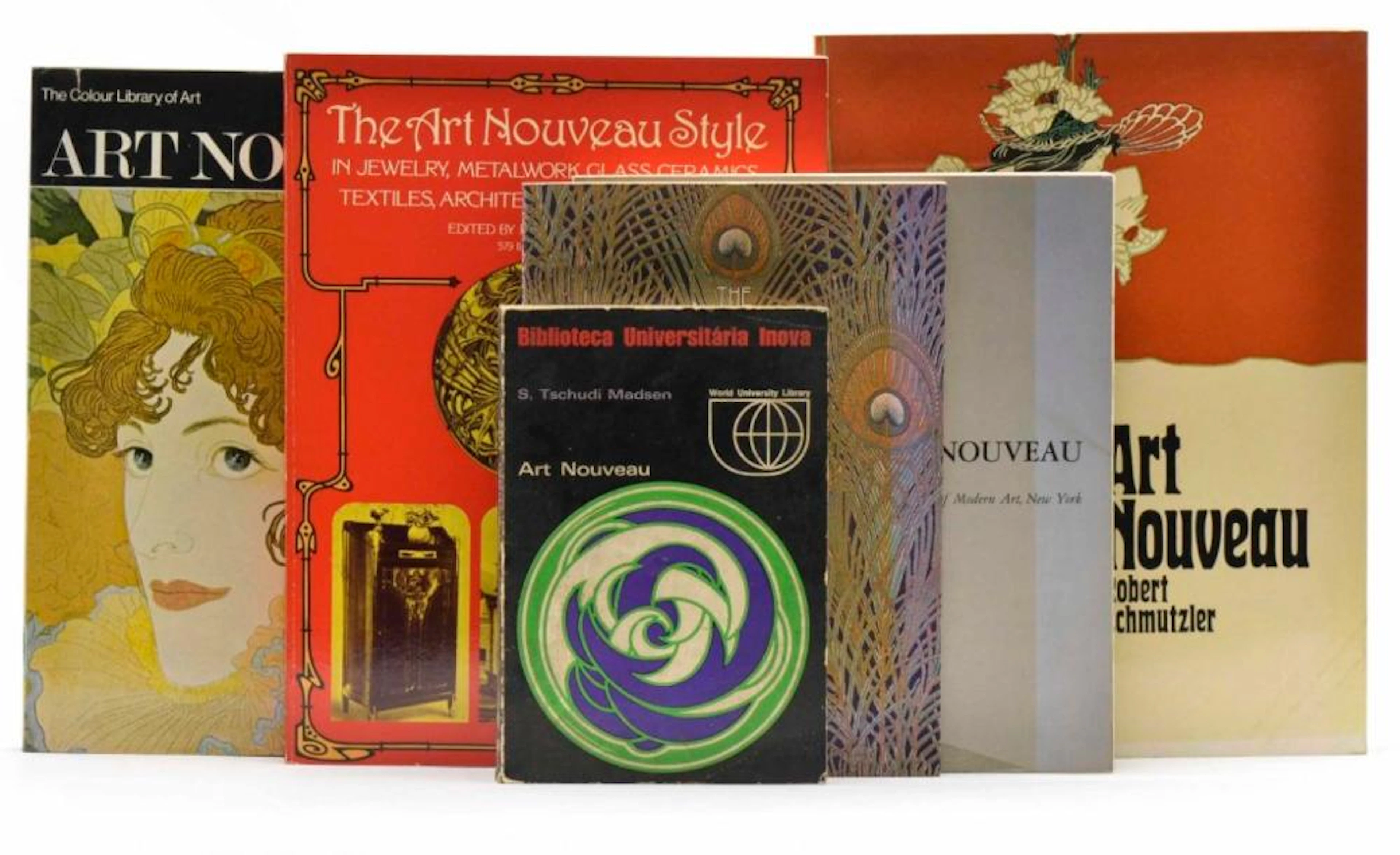 ARTE NOVA. Lote de 6 vols. enc. e brs.