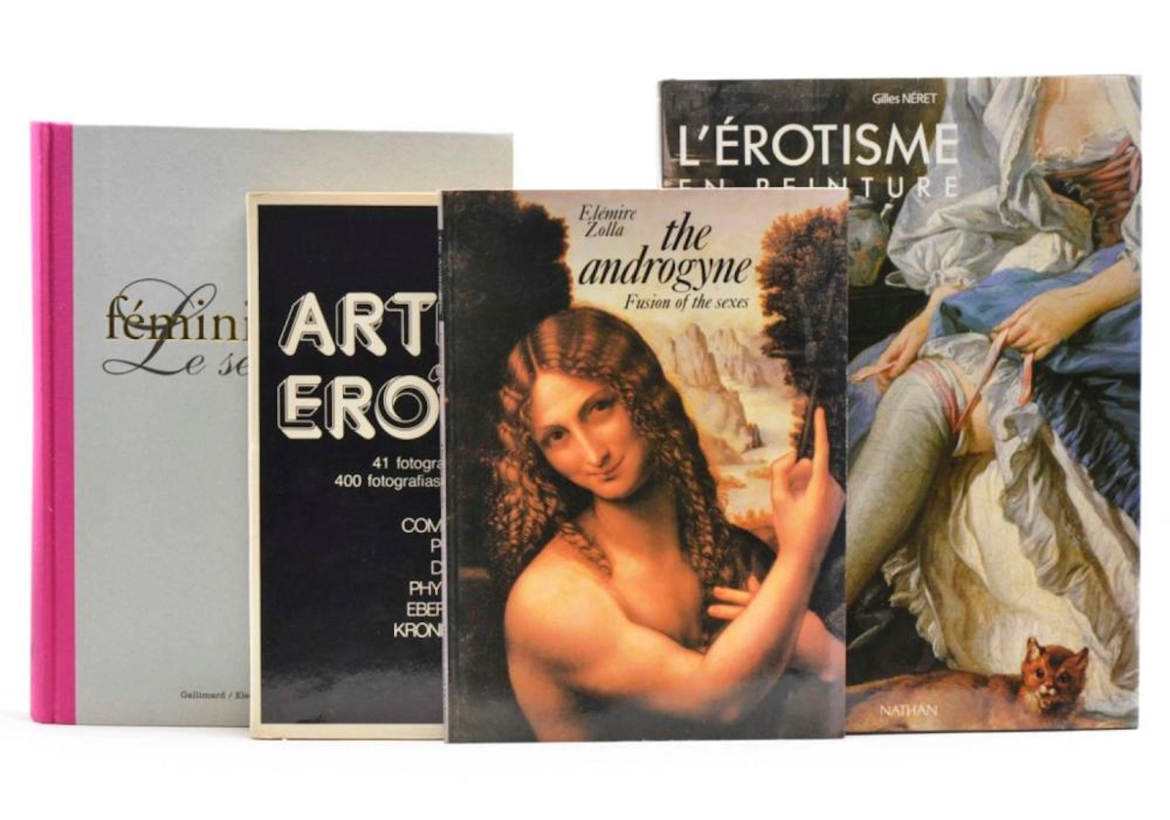 EROTICA. Lote de 4 vols. encs. e brs.