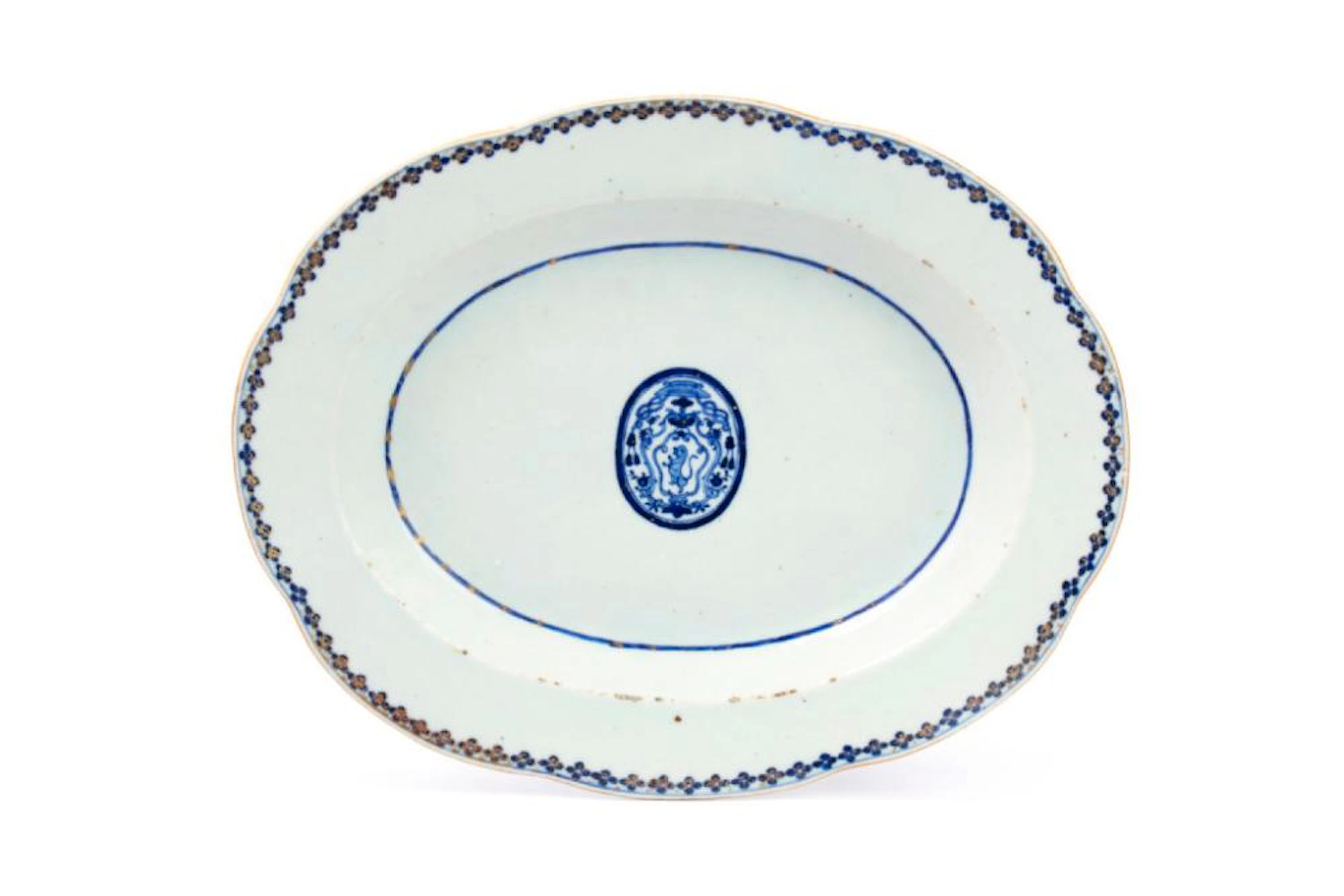 Travessa de terrina em porcelana chinesa da CI
