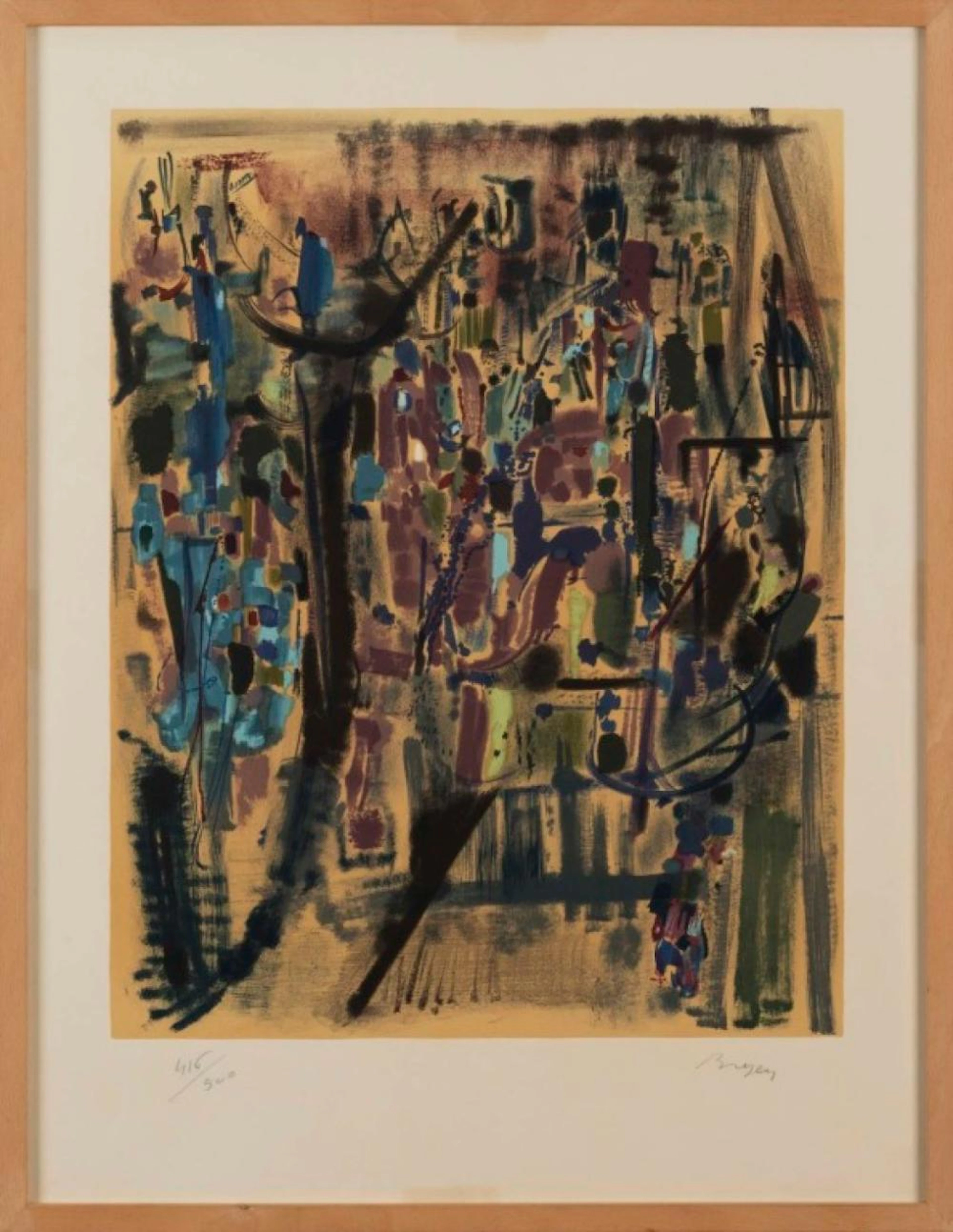 Camille BRYEN (1907-1977), Serigrafia sobre papel 56 x 44 cm.