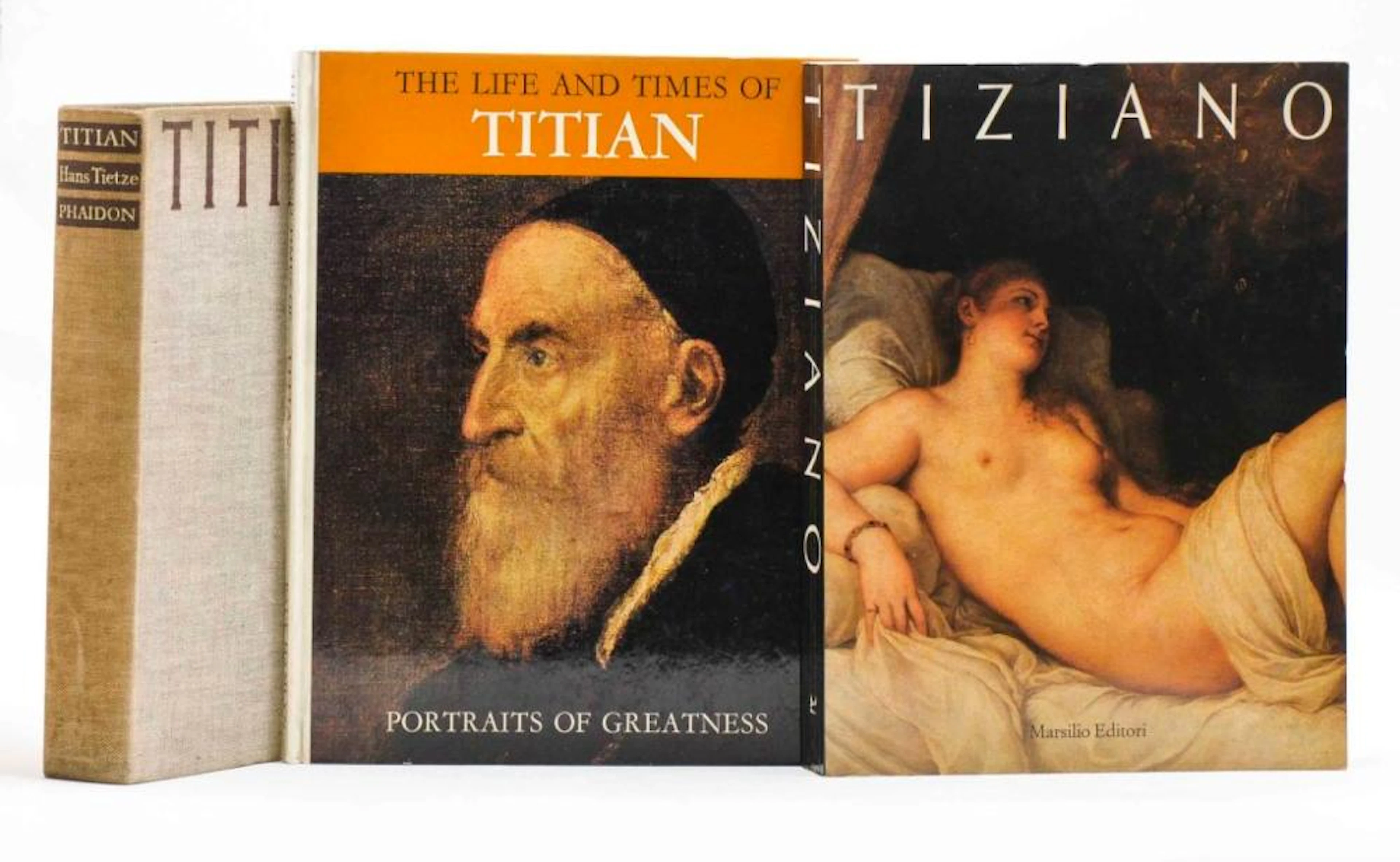 TICIANO. Lote de 3 vols. encs. e br.