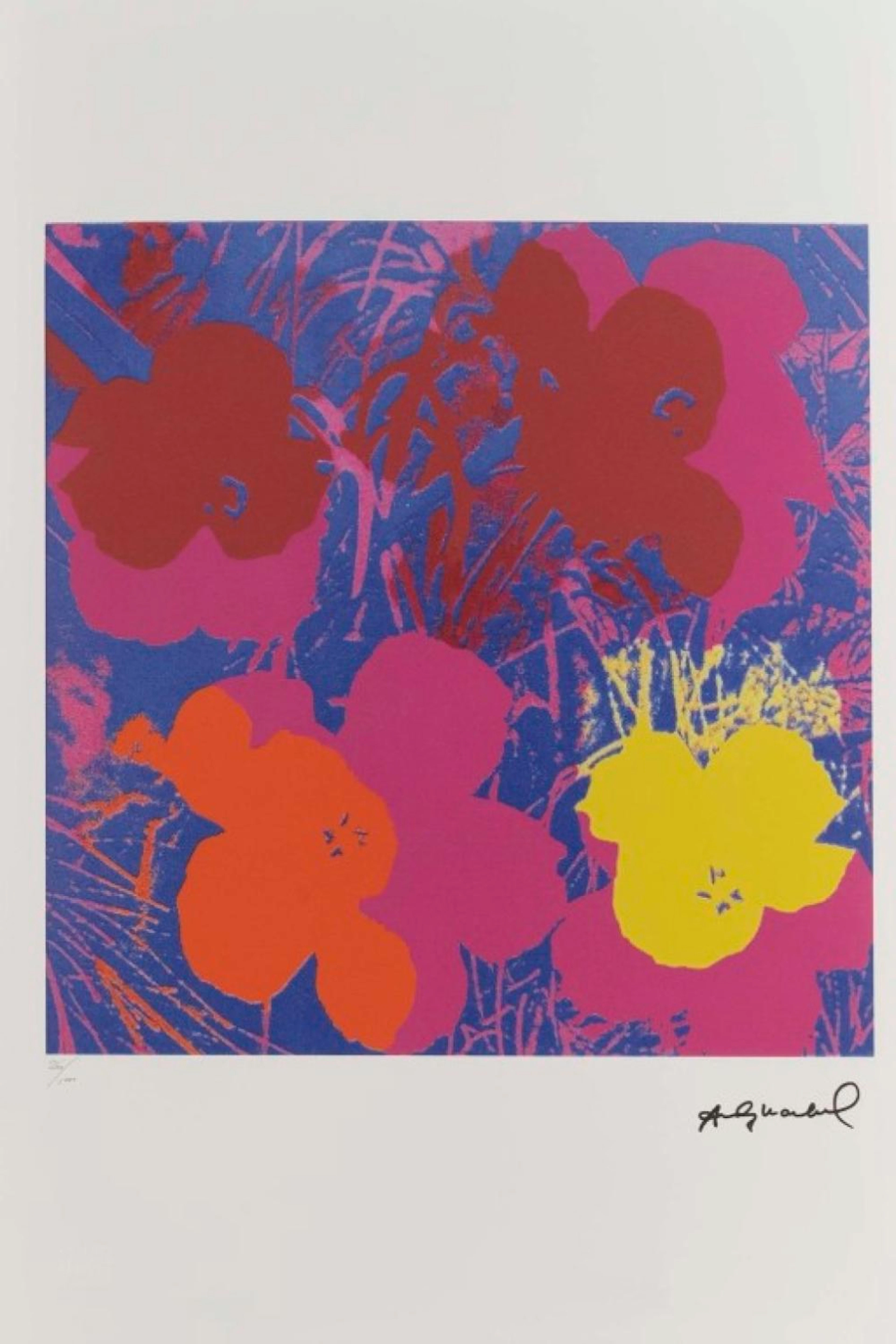 Andy WARHOL (1928-1987) Flowers Litografia sobre papel...