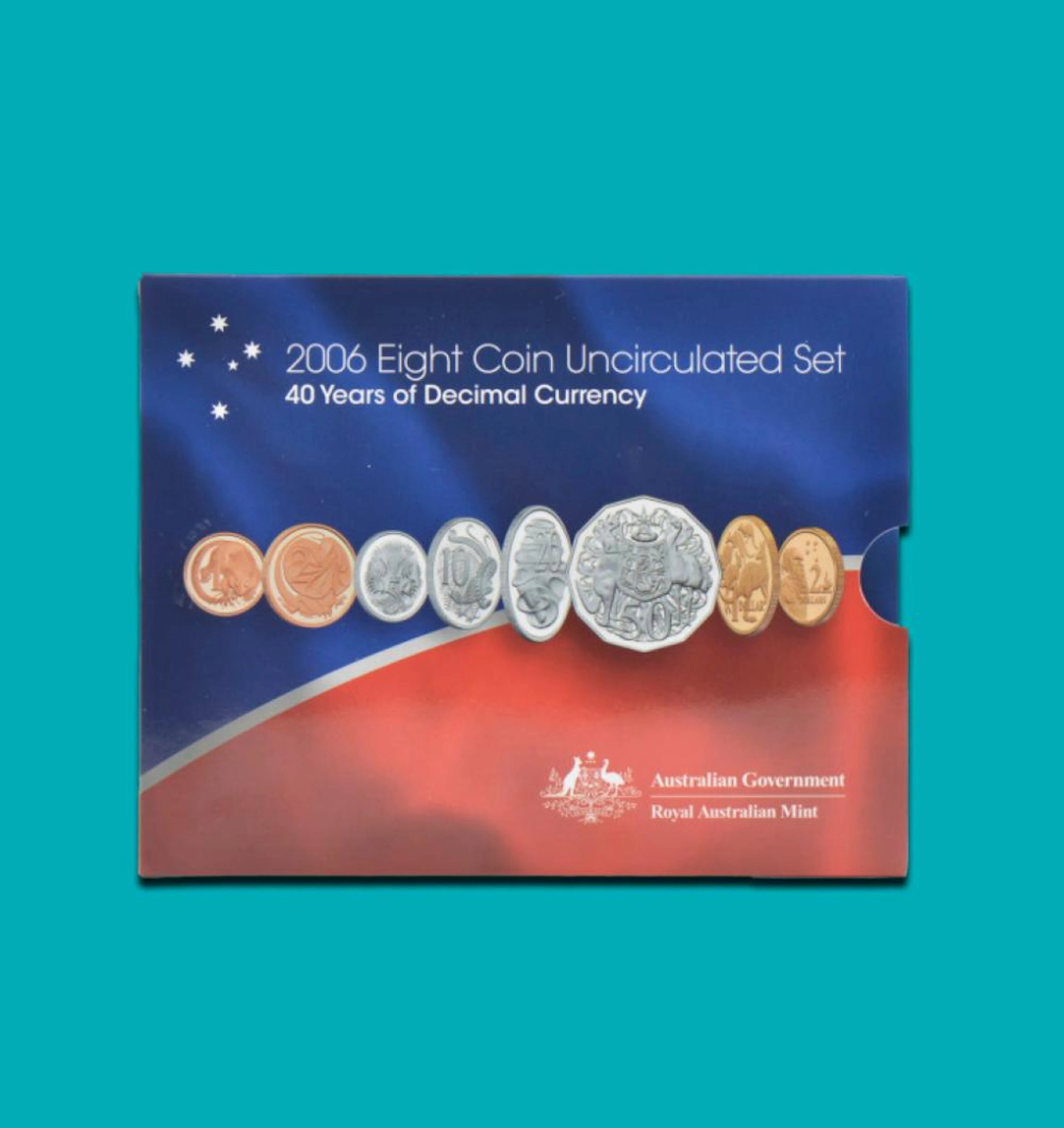 "2006 Eight Coin Uncirculated Set - 40 Years of Decimal Currency"
