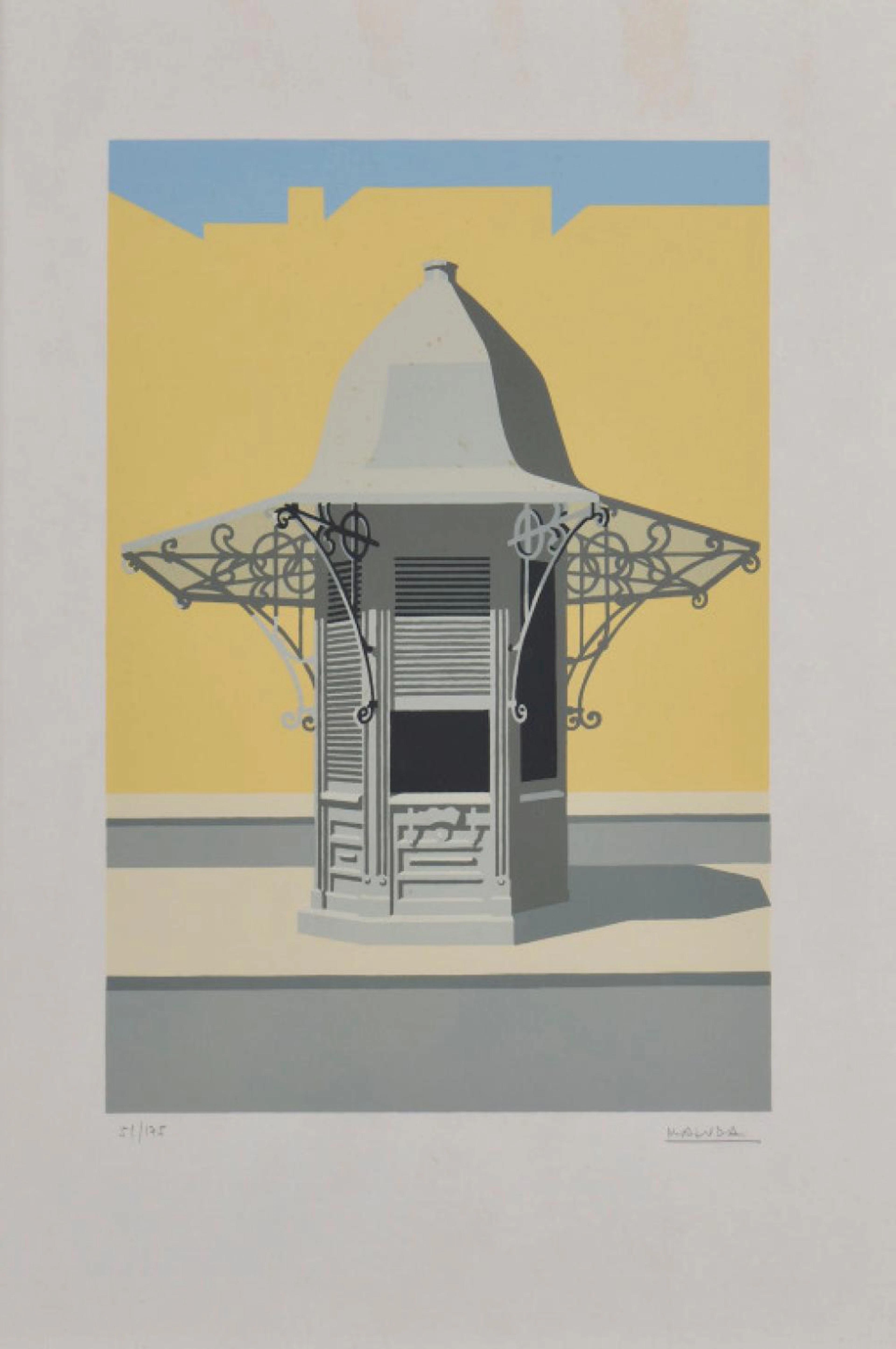MALUDA, Serigrafia sobre papel, 34 x 23 cm.