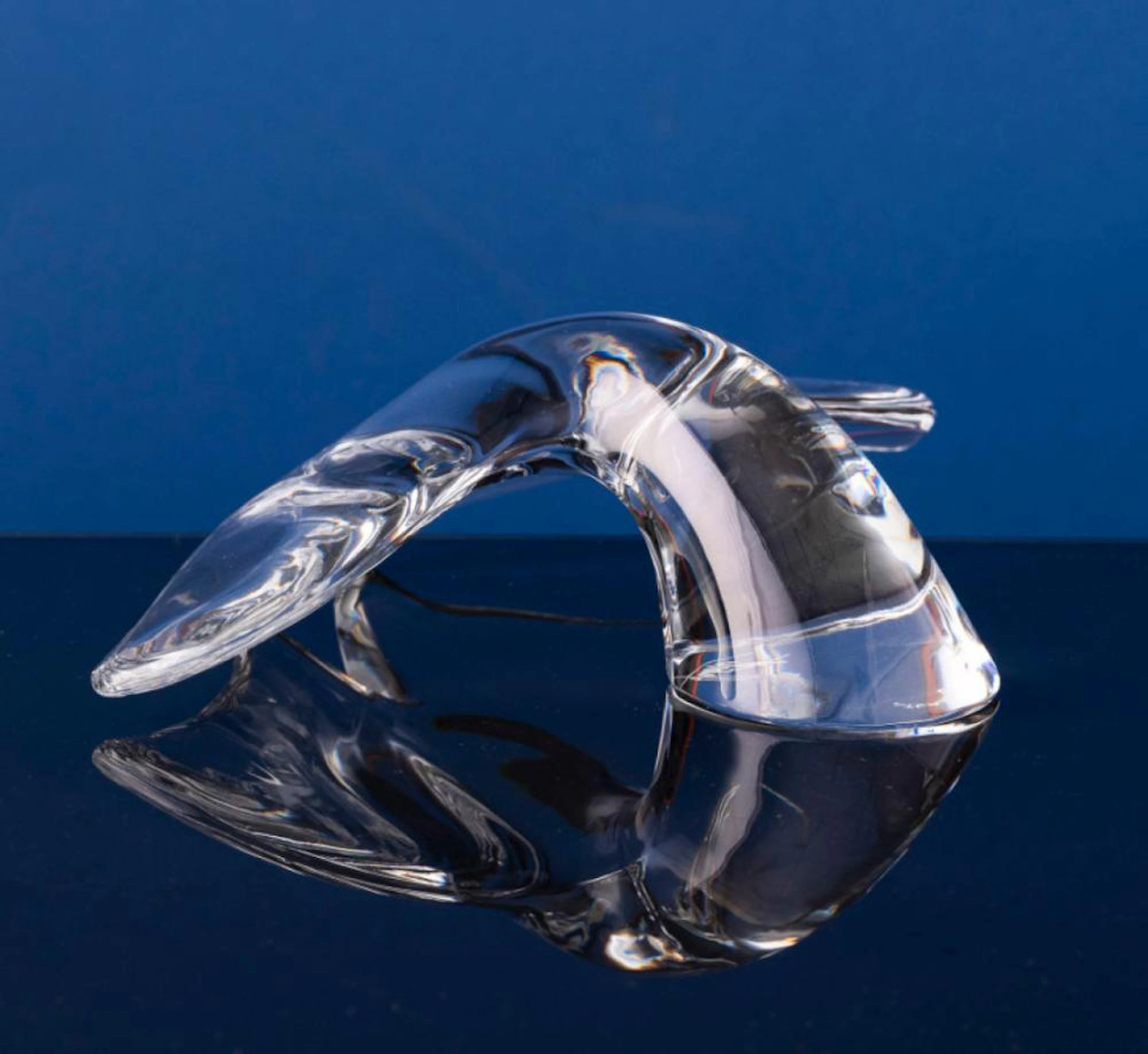 "Cauda de baleia", escultura em cristal ATLANTIS