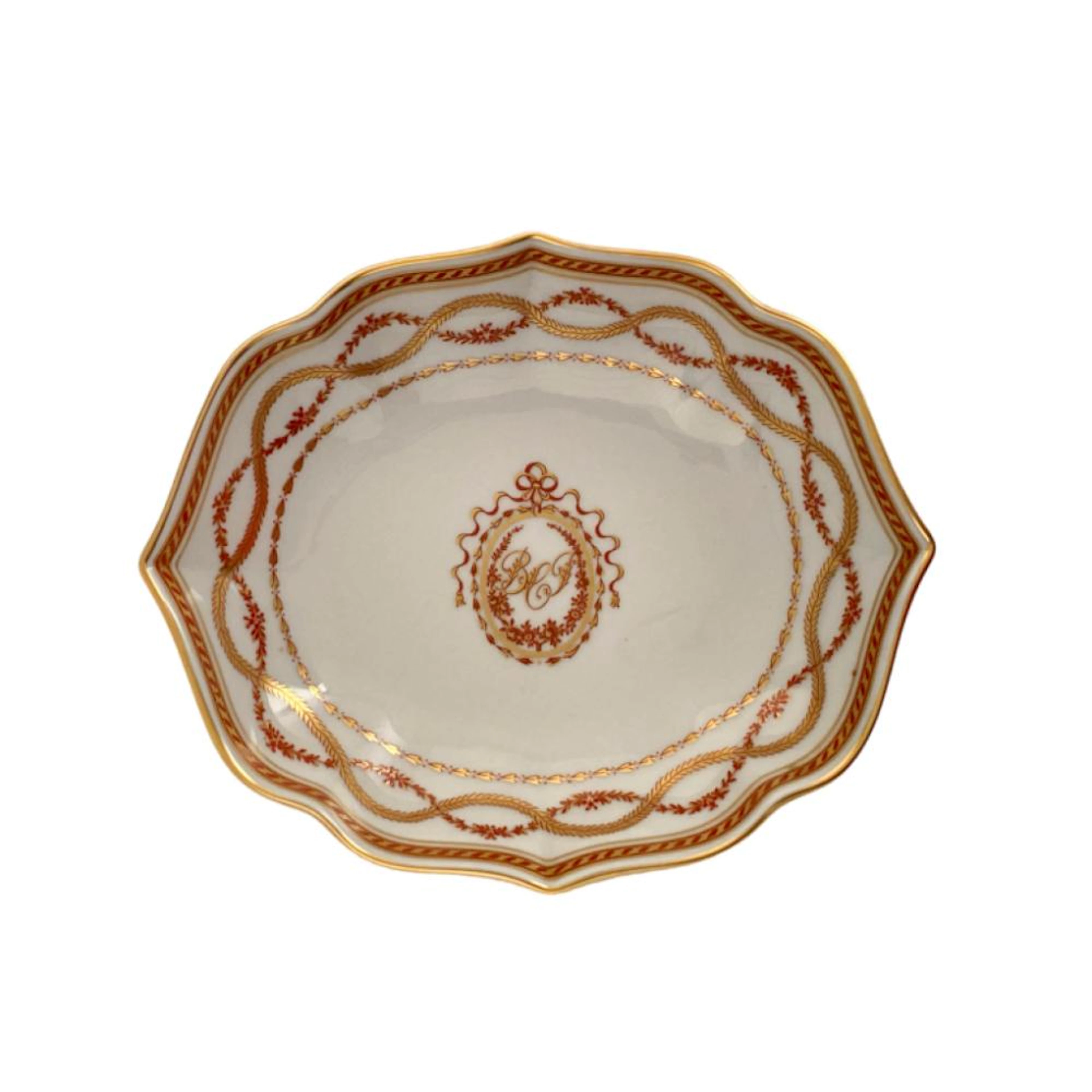 Covilhete de bordo recortado em porcelana da Vista Alegre