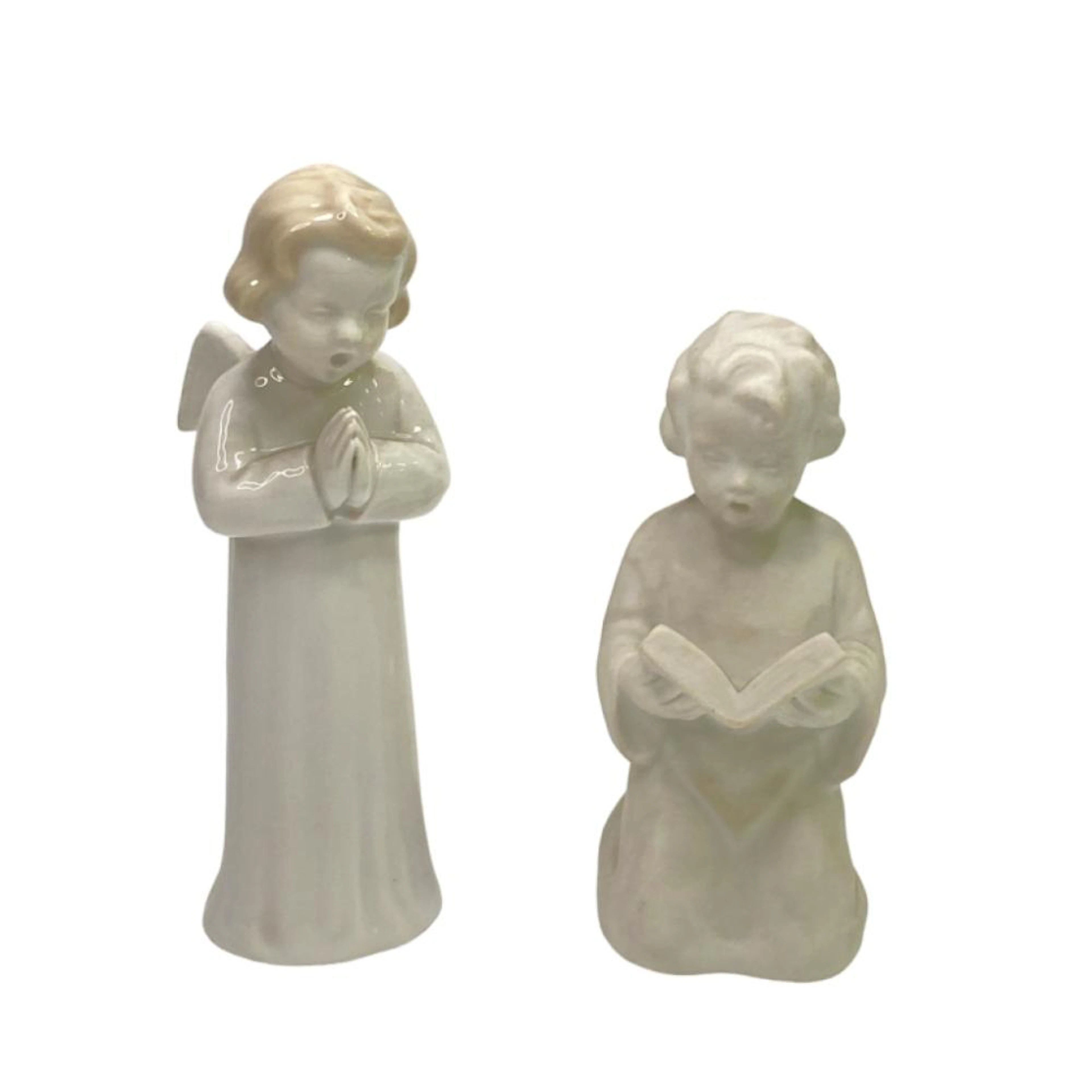 Lote de duas esculturas, "Anjo Cantor" (2)