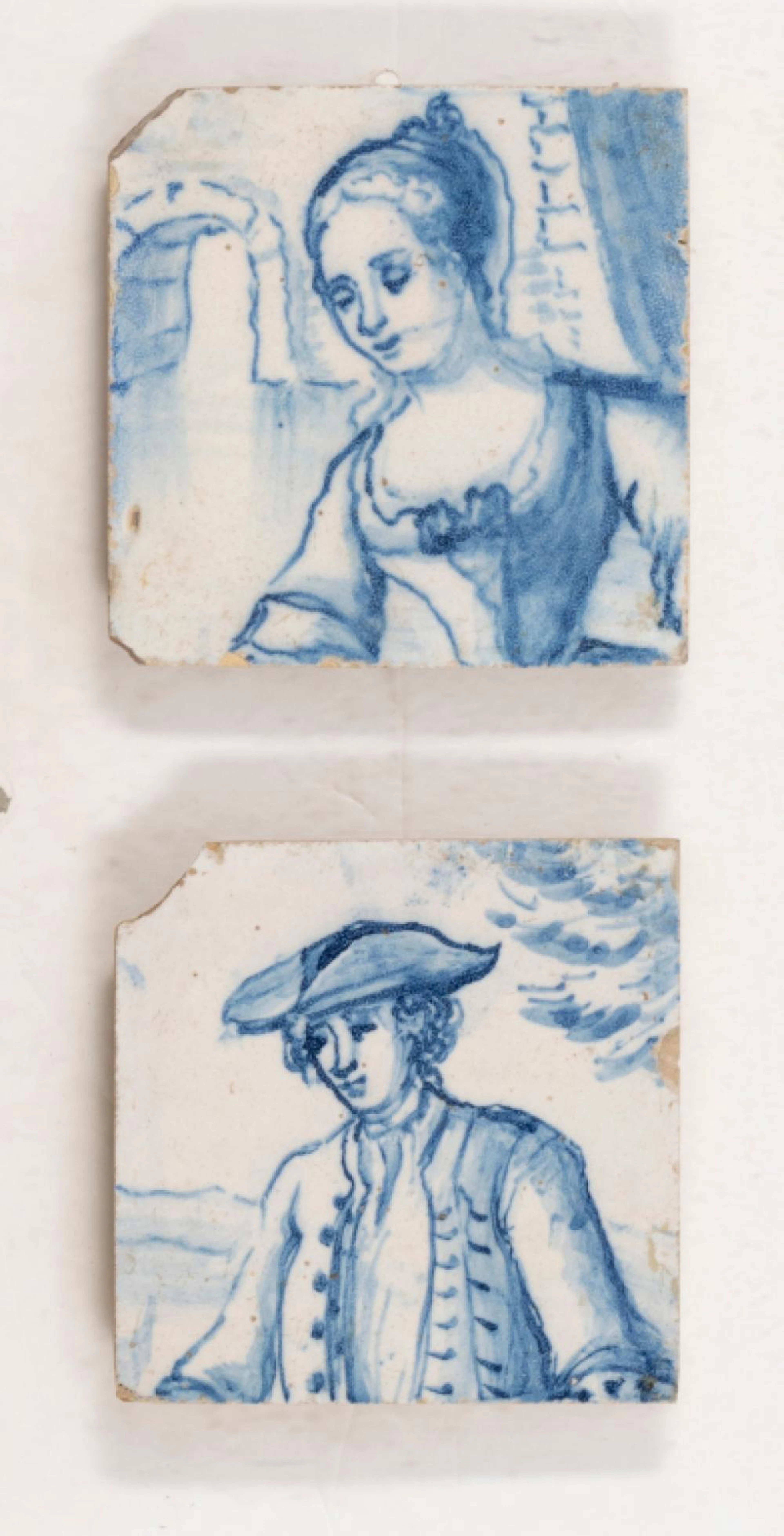 Conjunto de dois azulejos do séc