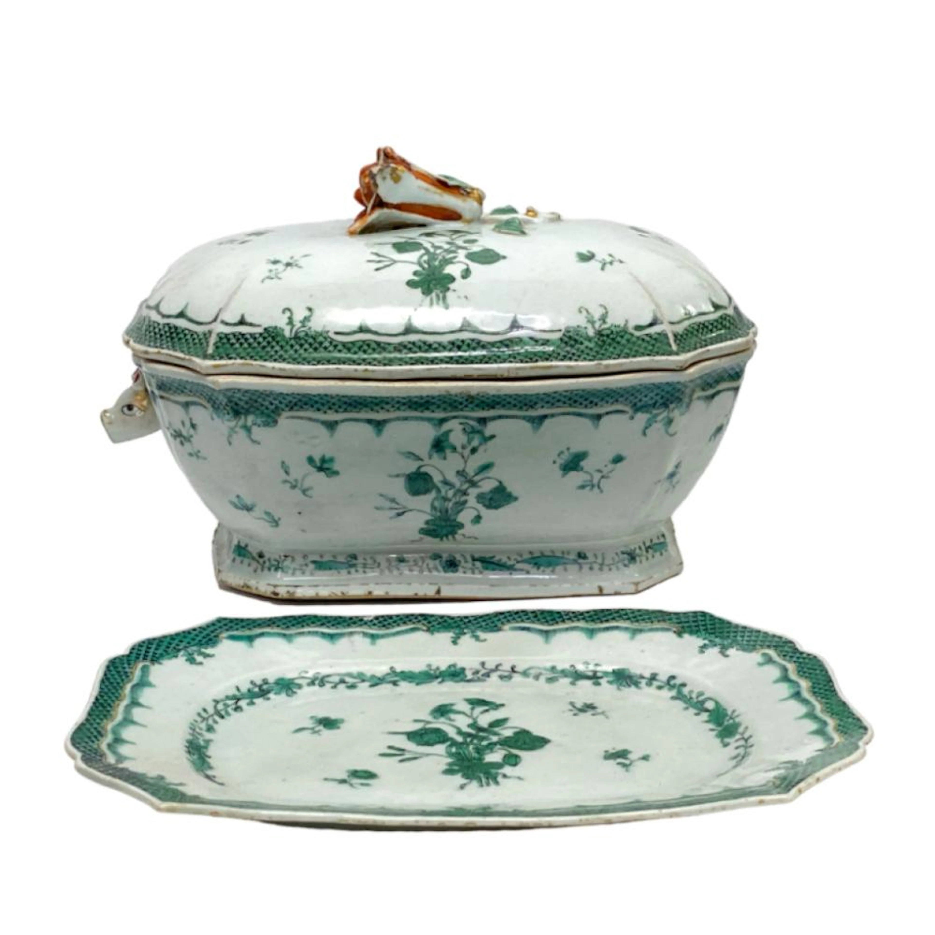 Terrina e travessa em porcelana chinesa