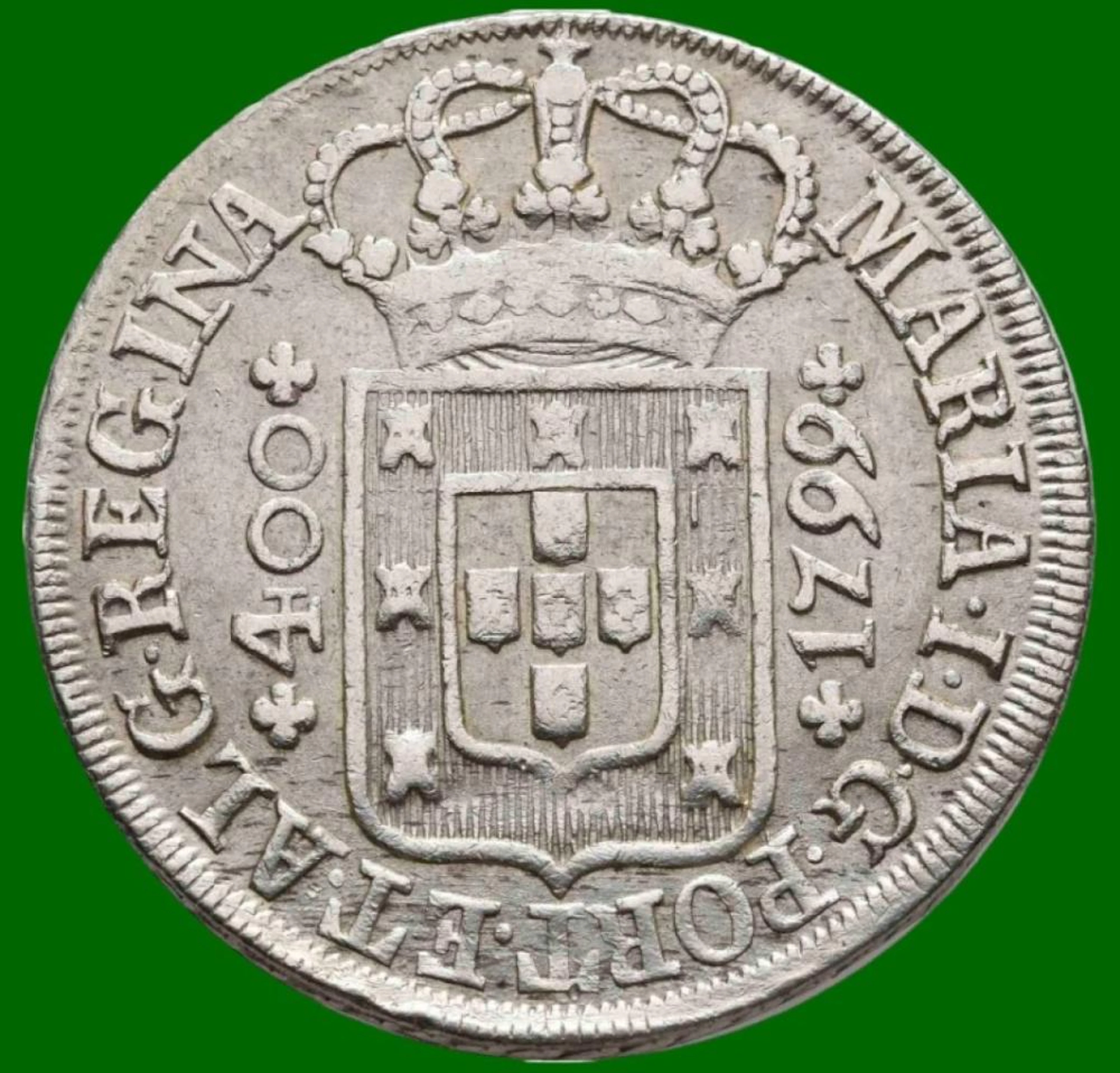 Dona Maria I, Cruzado Novo, 1799, Coroa Alta, Prata, P.14,61 g.