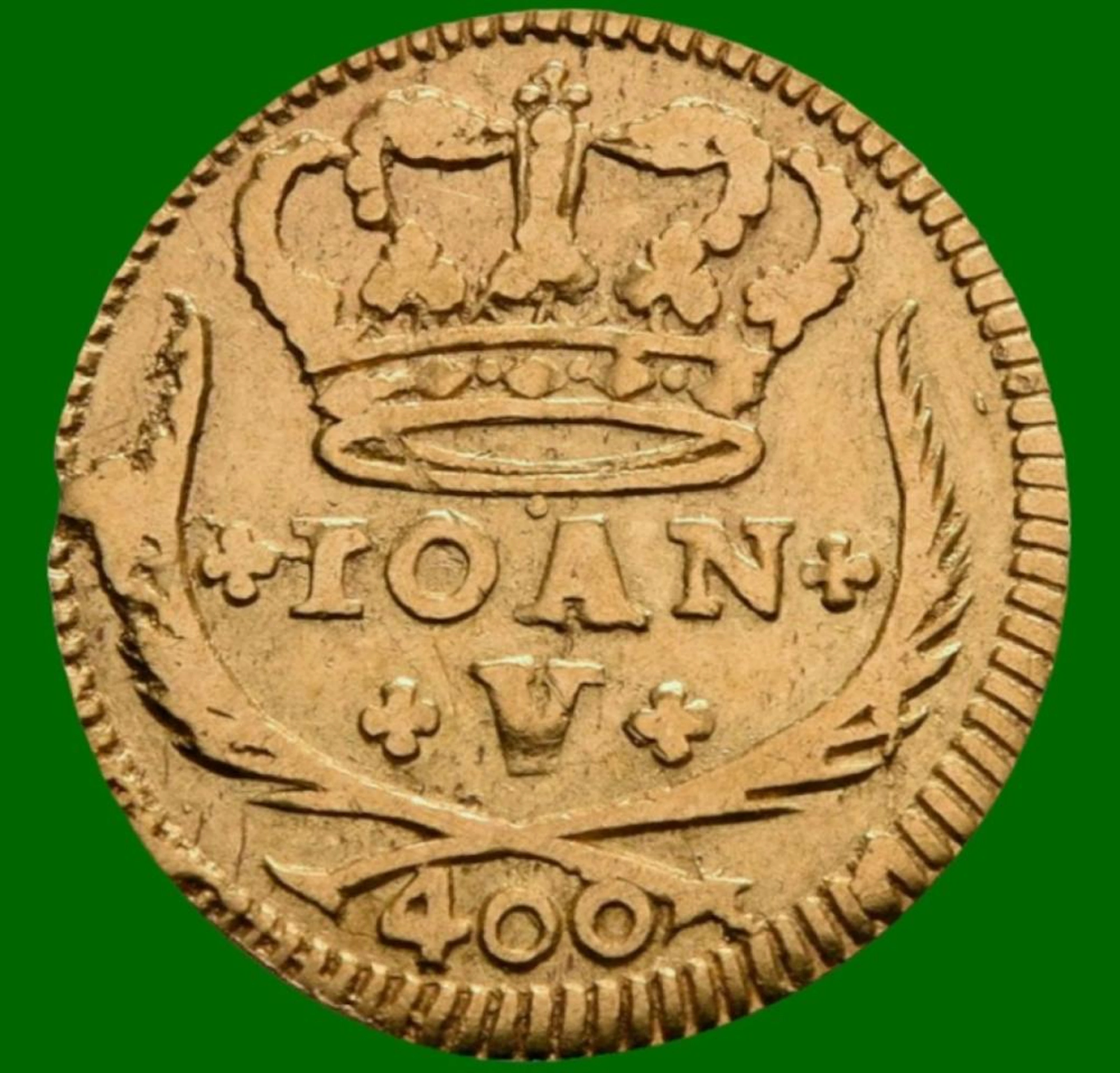 Dom João V, Pinto, 1726, Ouro, P.1,00 g.