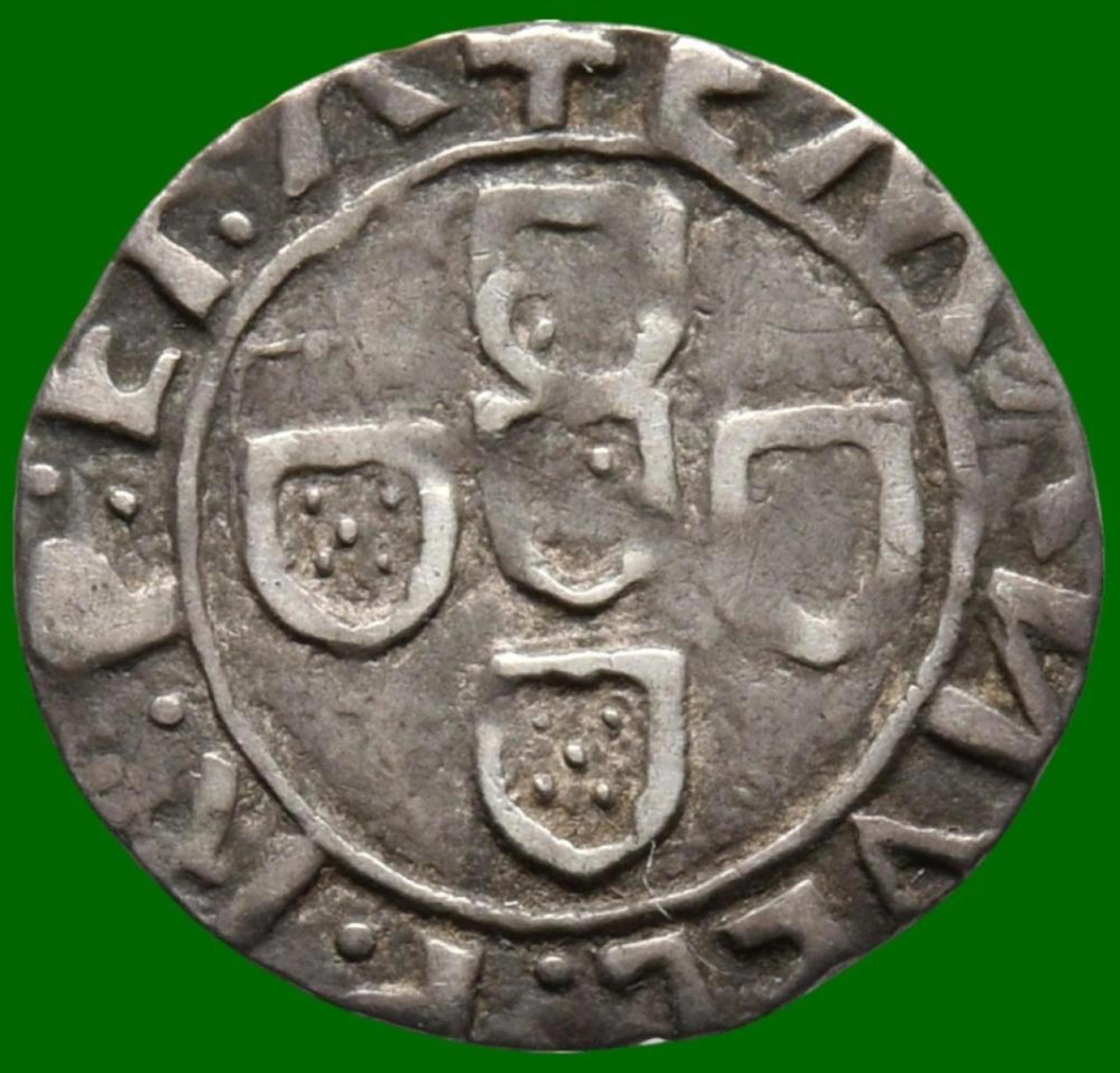 Dom Manuel I, Meio Vintém, Lisboa, Prata, P.0,72 g.