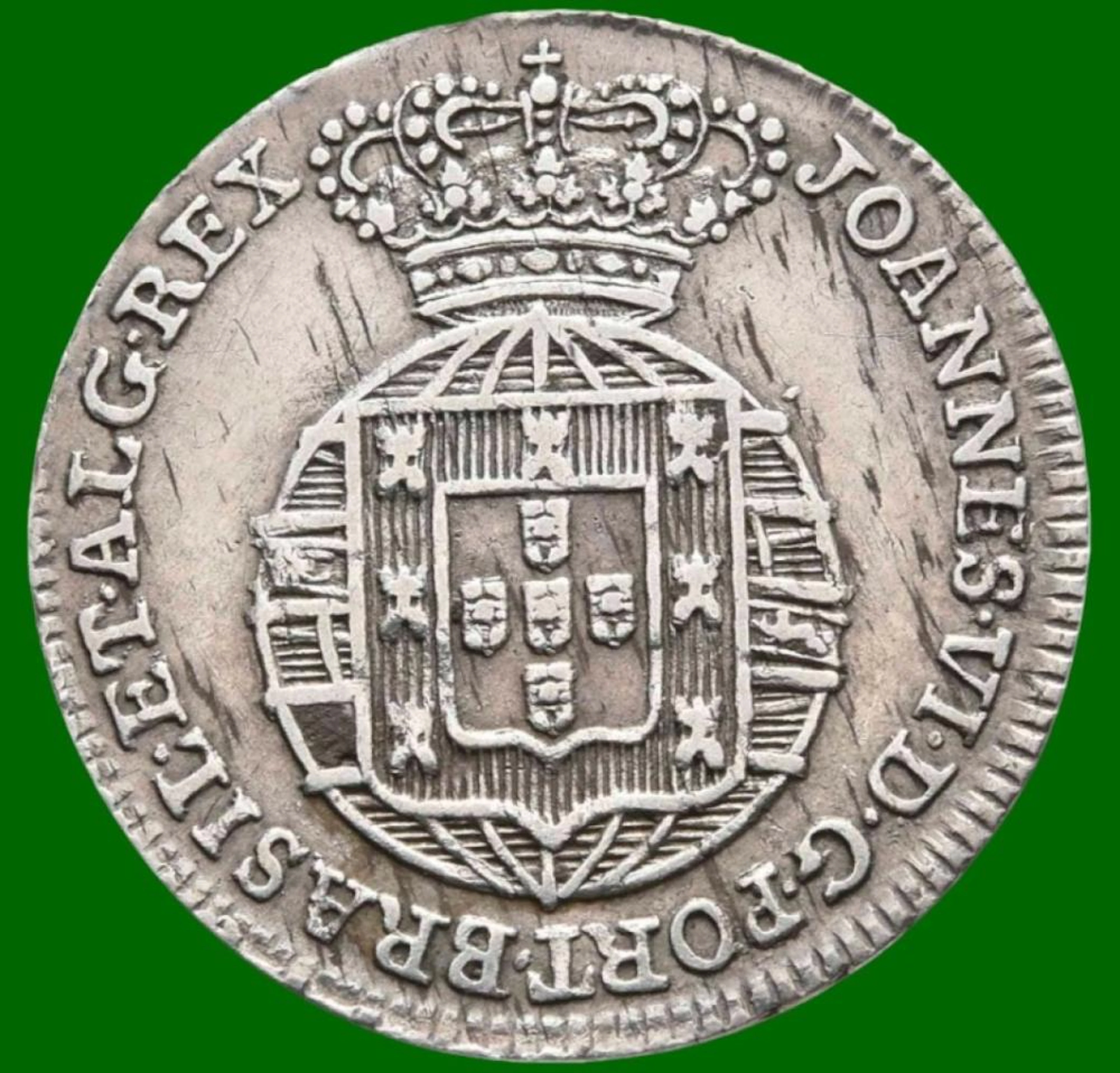 Dom João VI, 3 Vinténs, Prata, P.1,82 g.