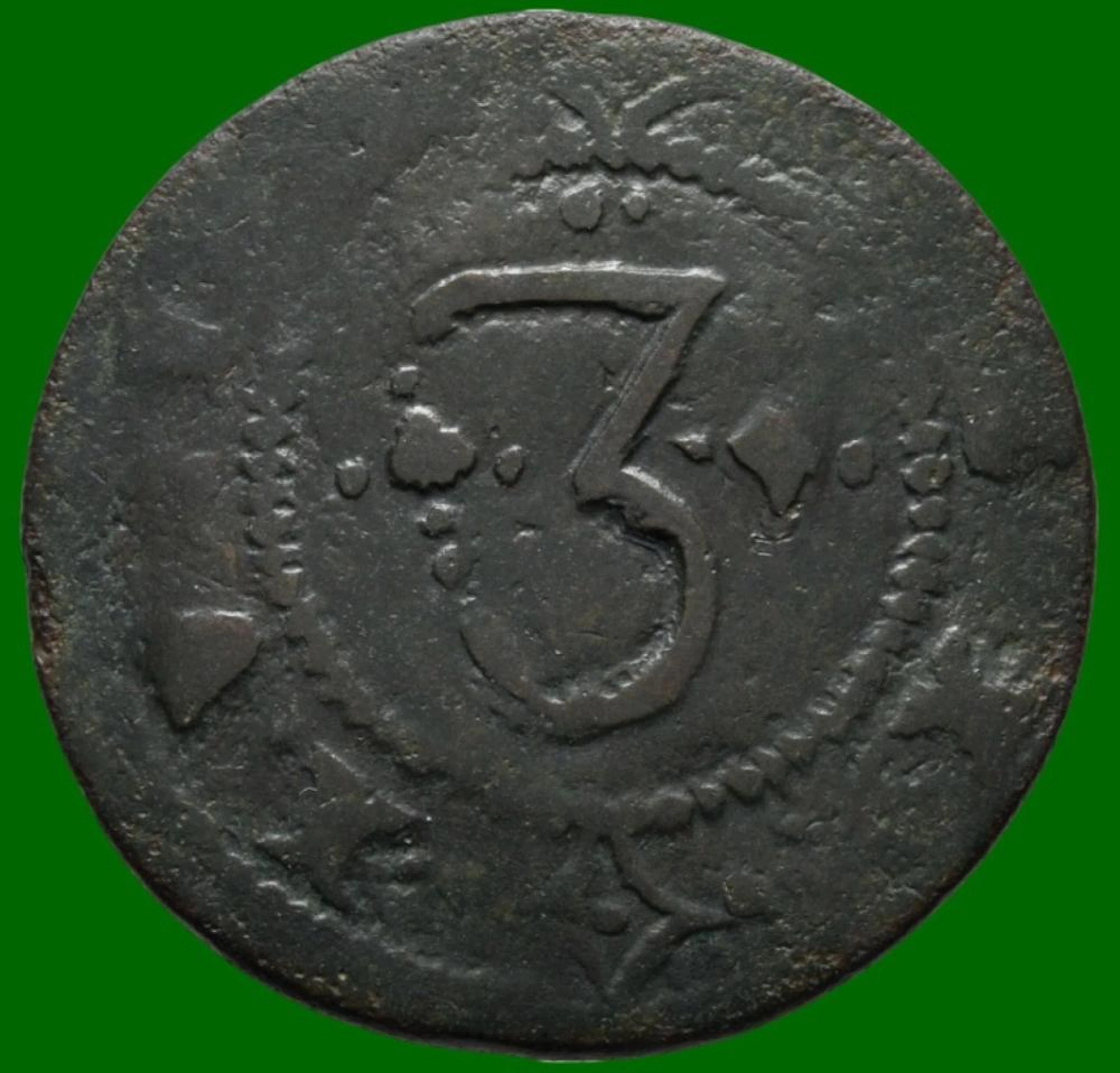 Dom João IV, 3 Réis, Lisboa, Ordem de 24 de março de 1645, Cobre
